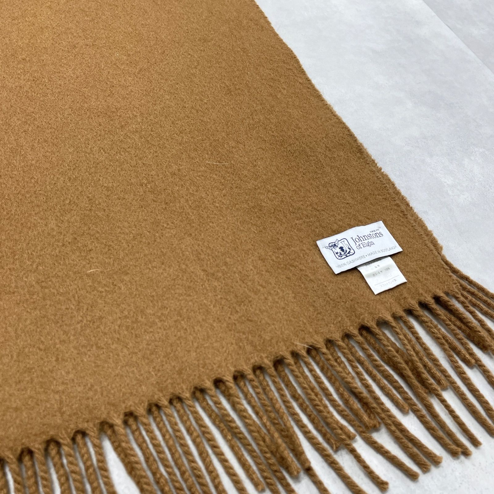 Johnstons of Elgin ジョンストンズオブエルガン 大判ストール 無地