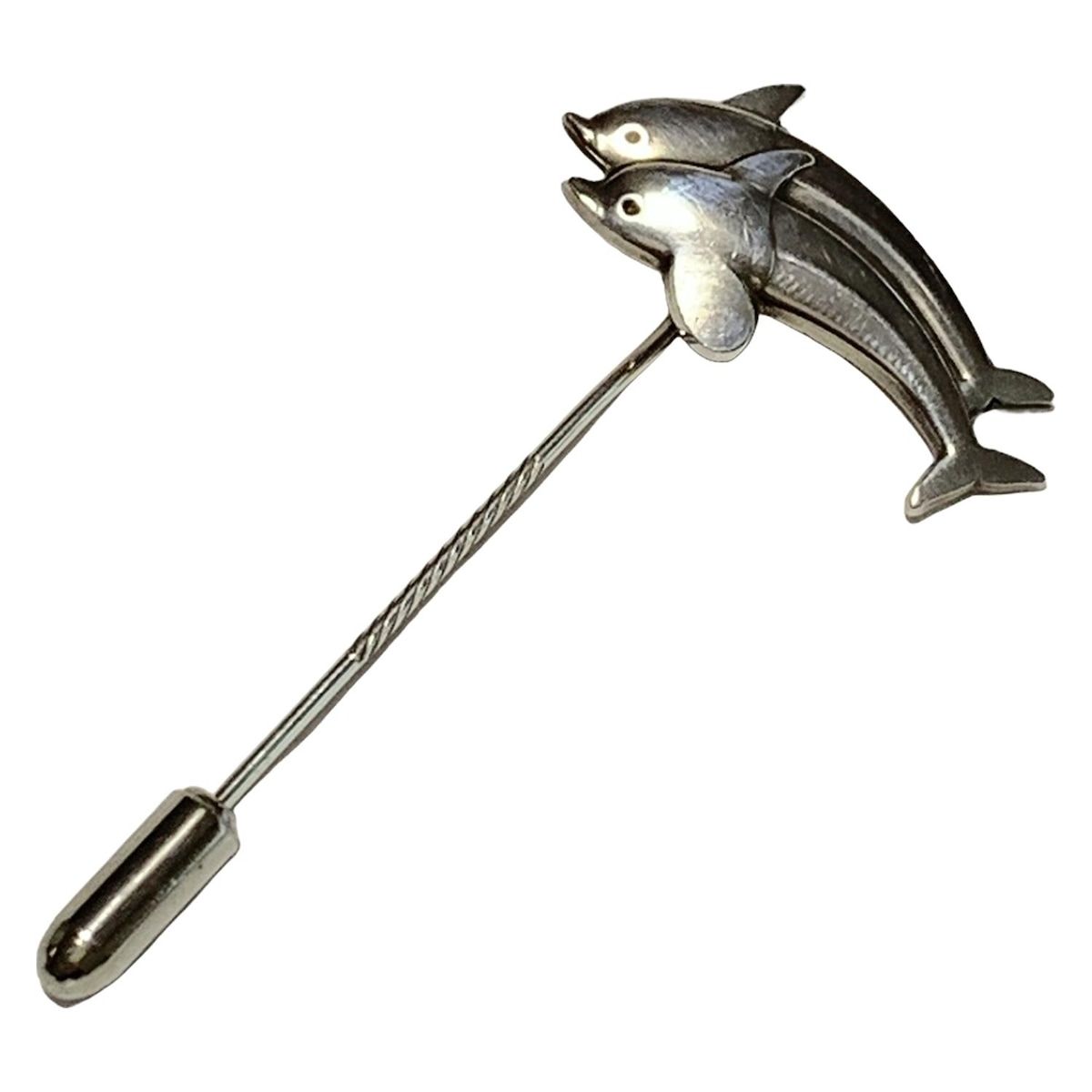   ジョージジェンセン イルカ シルバー925 129 GEORG JENSEN(ジョージジェンセン) ブローチ - シルバー イルカ/129