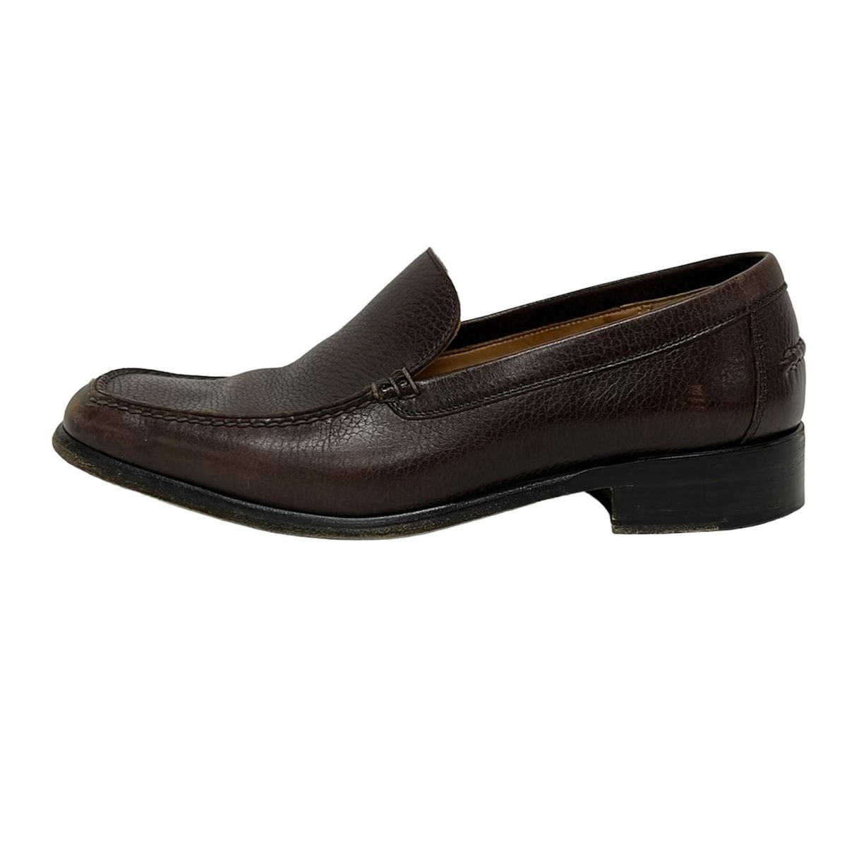 HERMES エルメス スリッポン 41 メンズ - ダークブラウン レザー