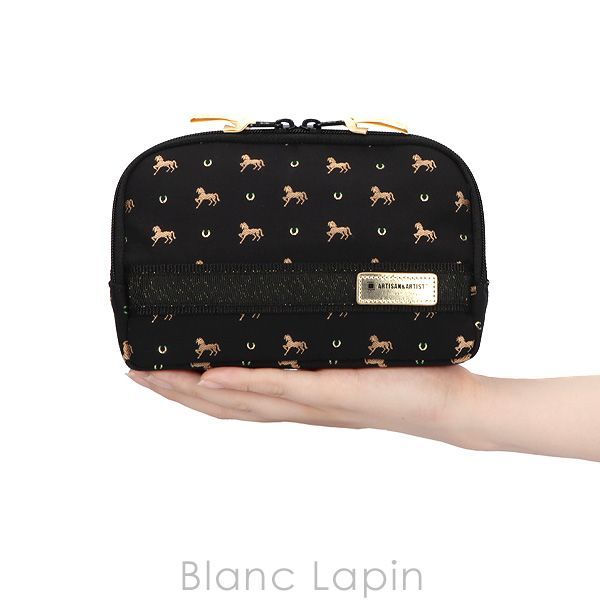 アルティザン＆アーティスト ARTISAN＆ARTIST スロープシェイプ ポーチ 6 WP-PR 110 H ピルーエット ブラック コスメポーチ バッグ 162941 〔c_coffret 2025〕