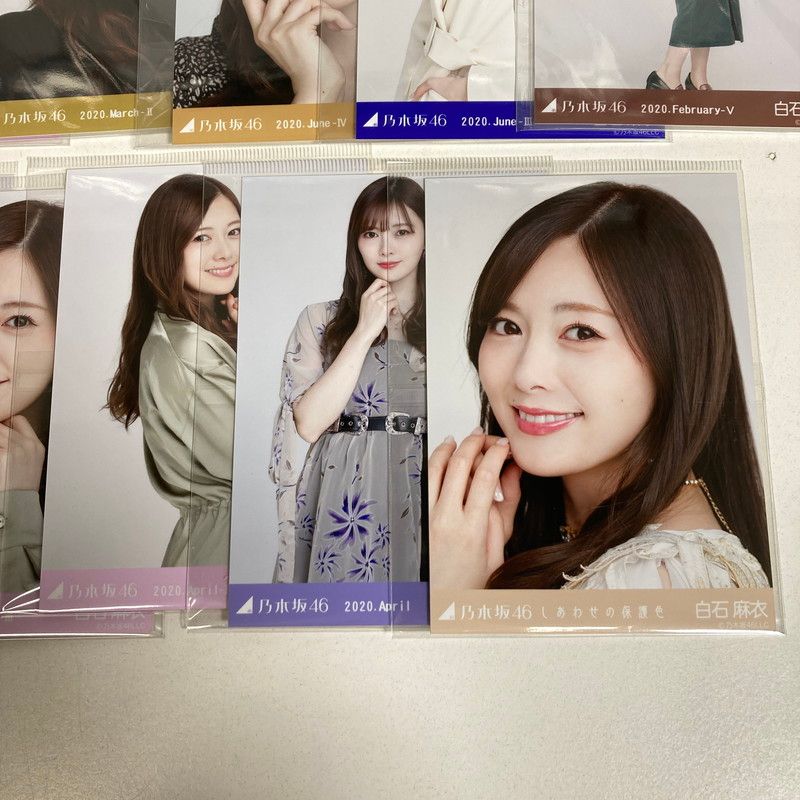 中古美品】 乃木坂46 白石麻衣 生写真 17枚 手ぬぐい マグカップ