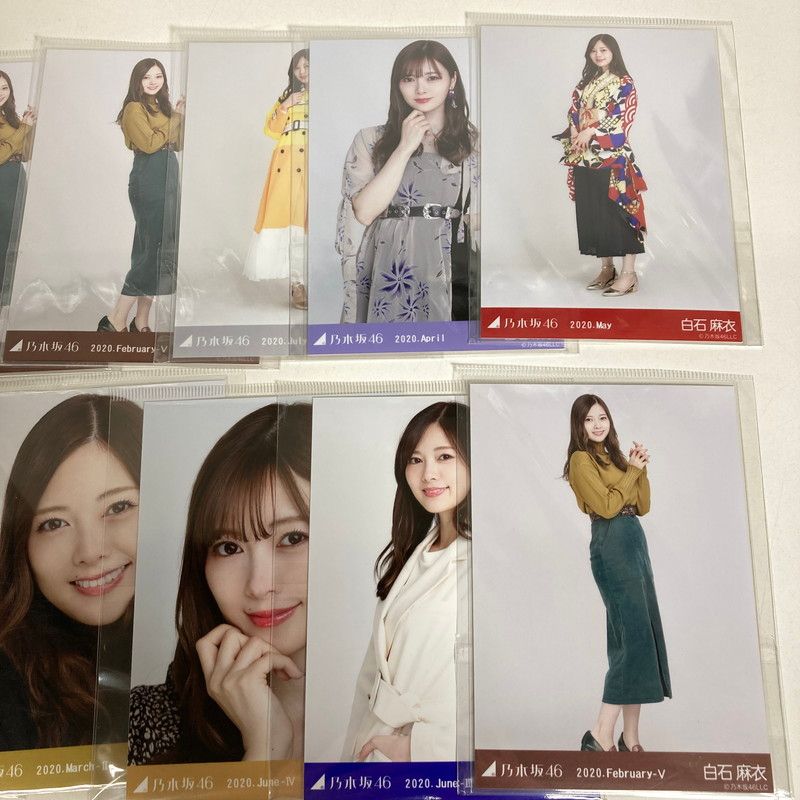 中古美品】 乃木坂46 白石麻衣 生写真 17枚 手ぬぐい マグカップ