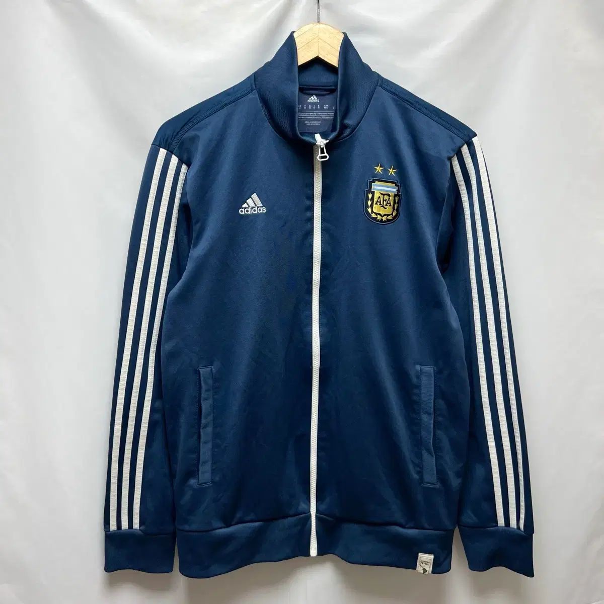 正規品/L adidas アルゼンチン サッカー 韓国国家代表 ネイビー 3本線 