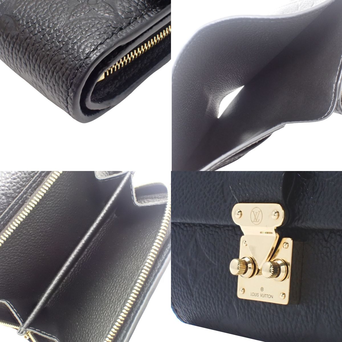 現行◆ルイヴィトン ポルトフォイユ メティス モノグラム アンプラント ブラック LOUIS VUITTON(ルイ・ヴィトン) モノグラム・アンプラント