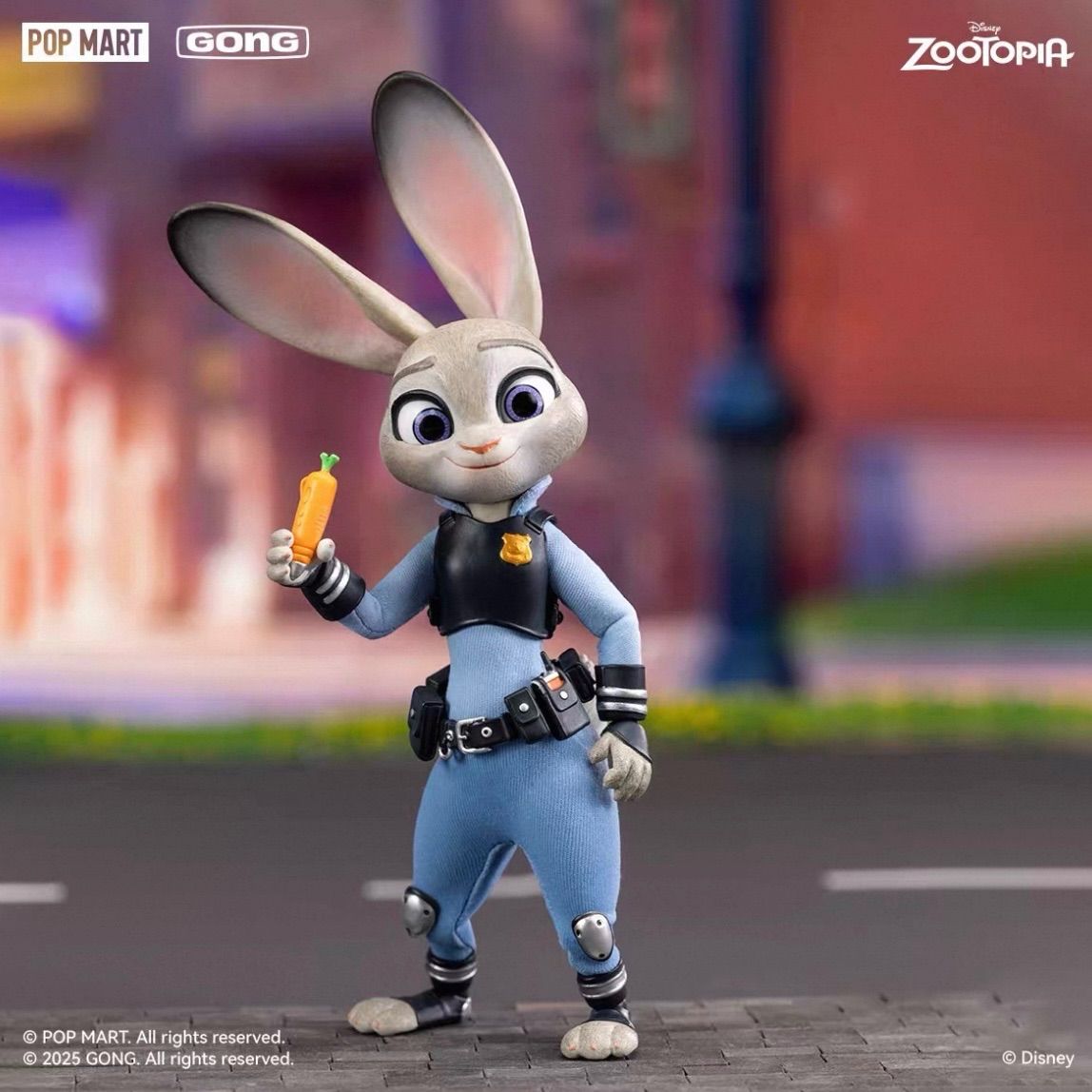 海外限定 POPMART × 共鳴GONG ディズニー ズートピア アクション