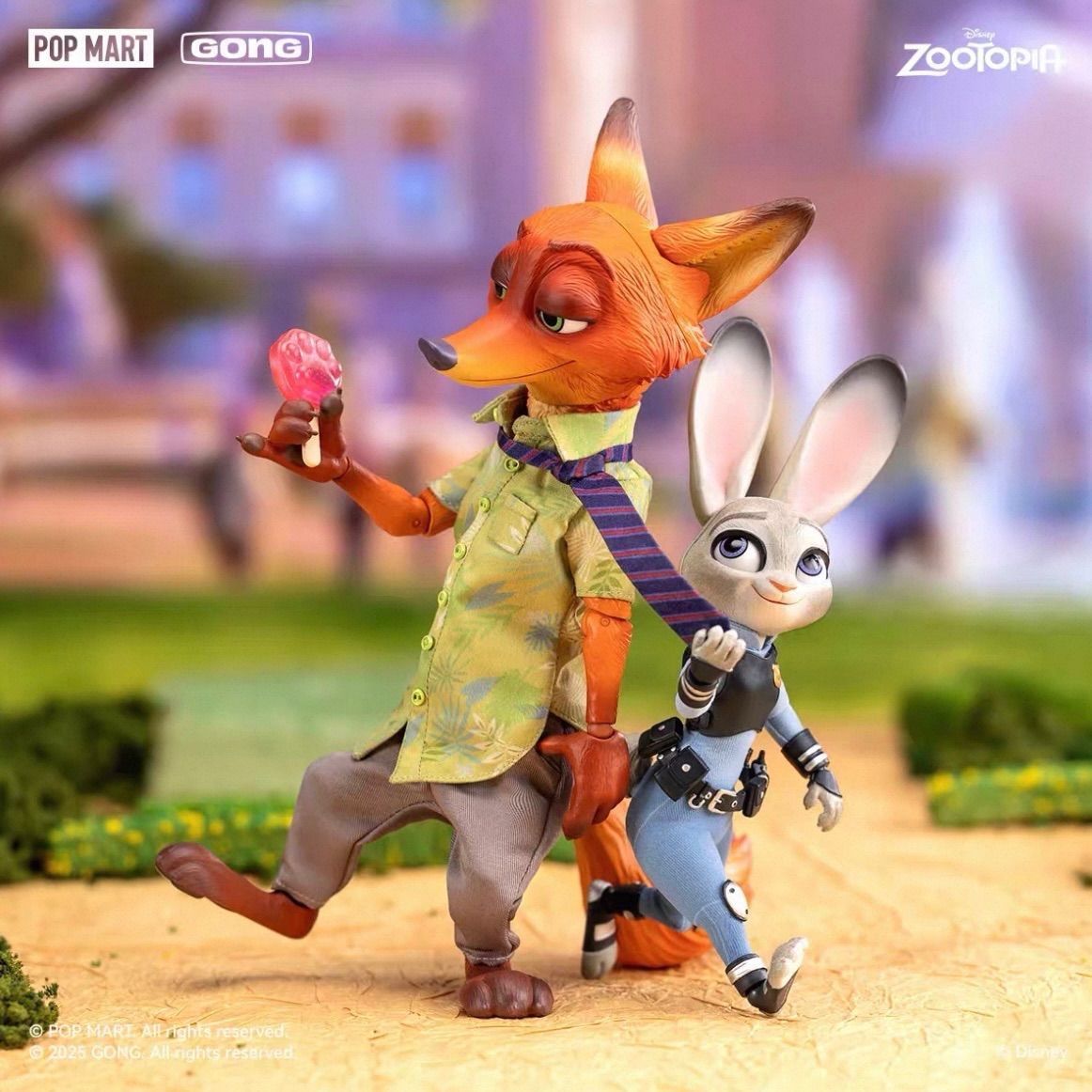 レア 海外限定 POPMART × 共鳴GONG ディズニー ズートピア アクション
