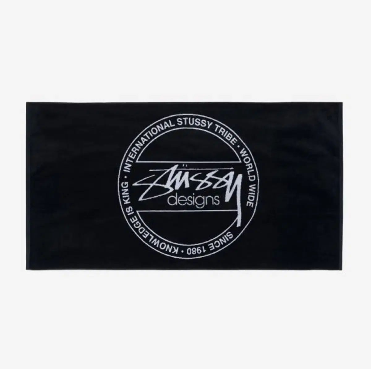 ストゥシ ドット ジャカード タオル ブラック