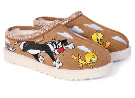 280 アグ x パレス ルーニー テューン タスマン スリッパ チェスナット