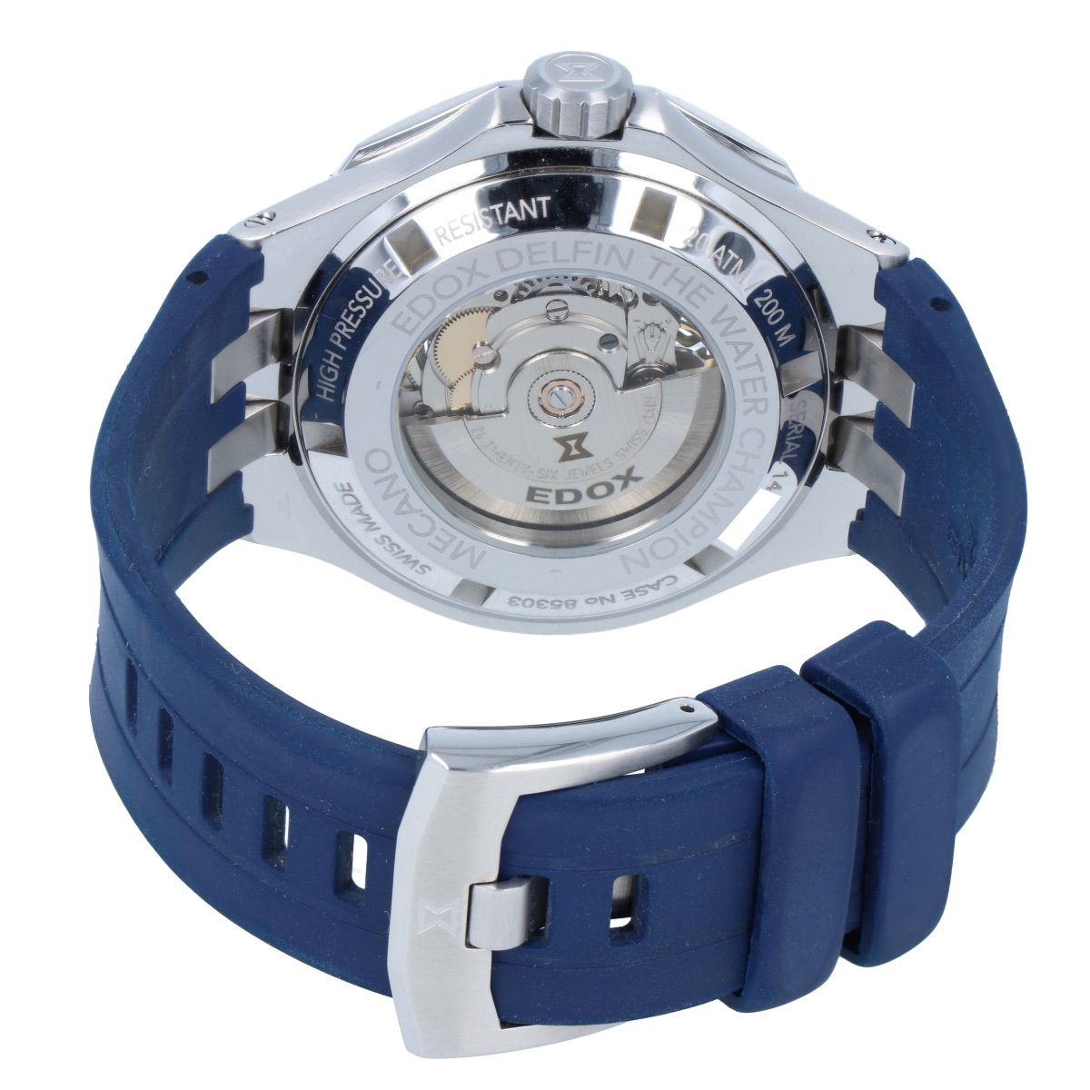 EDOX】 エドックス デルフィン メカノ 85303-3M スケルトン SS 