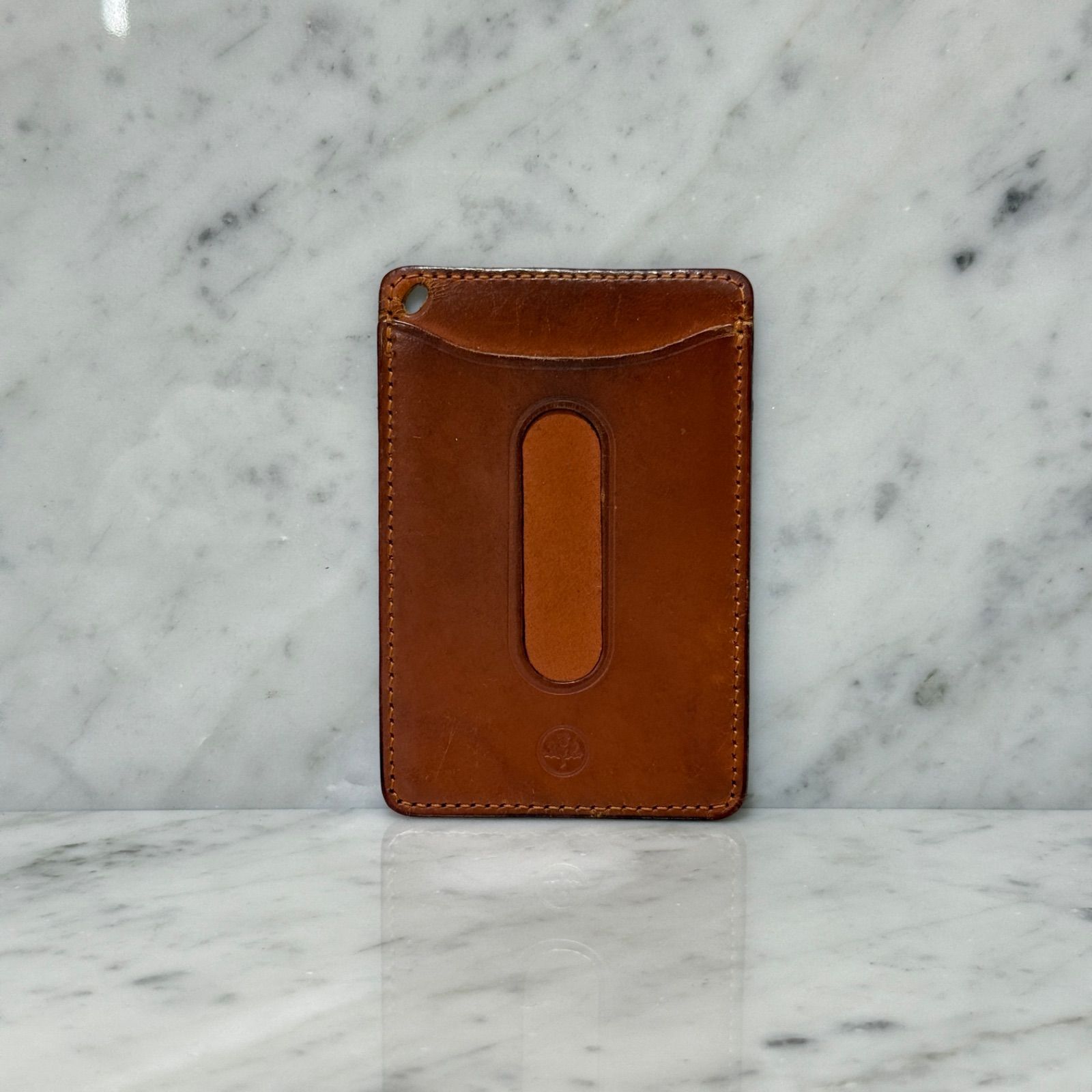 GLENROYAL グレンロイヤル ブラウン 本革 レザー パスケース カード