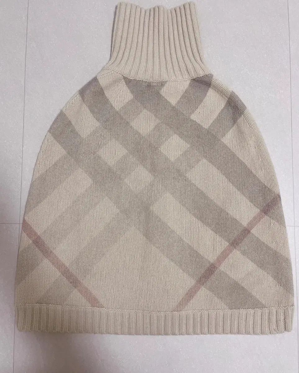 バーバリー キッズ チェック ニット ケープ