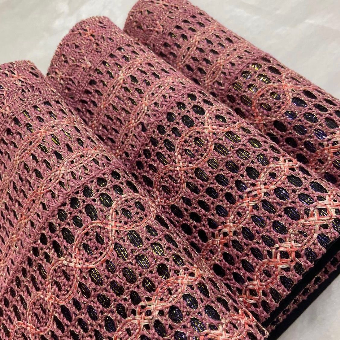 ●kimono one●kimonoarisa●レースが素敵な半幅帯●♥同然●リバーシブル●長尺●364㎝●