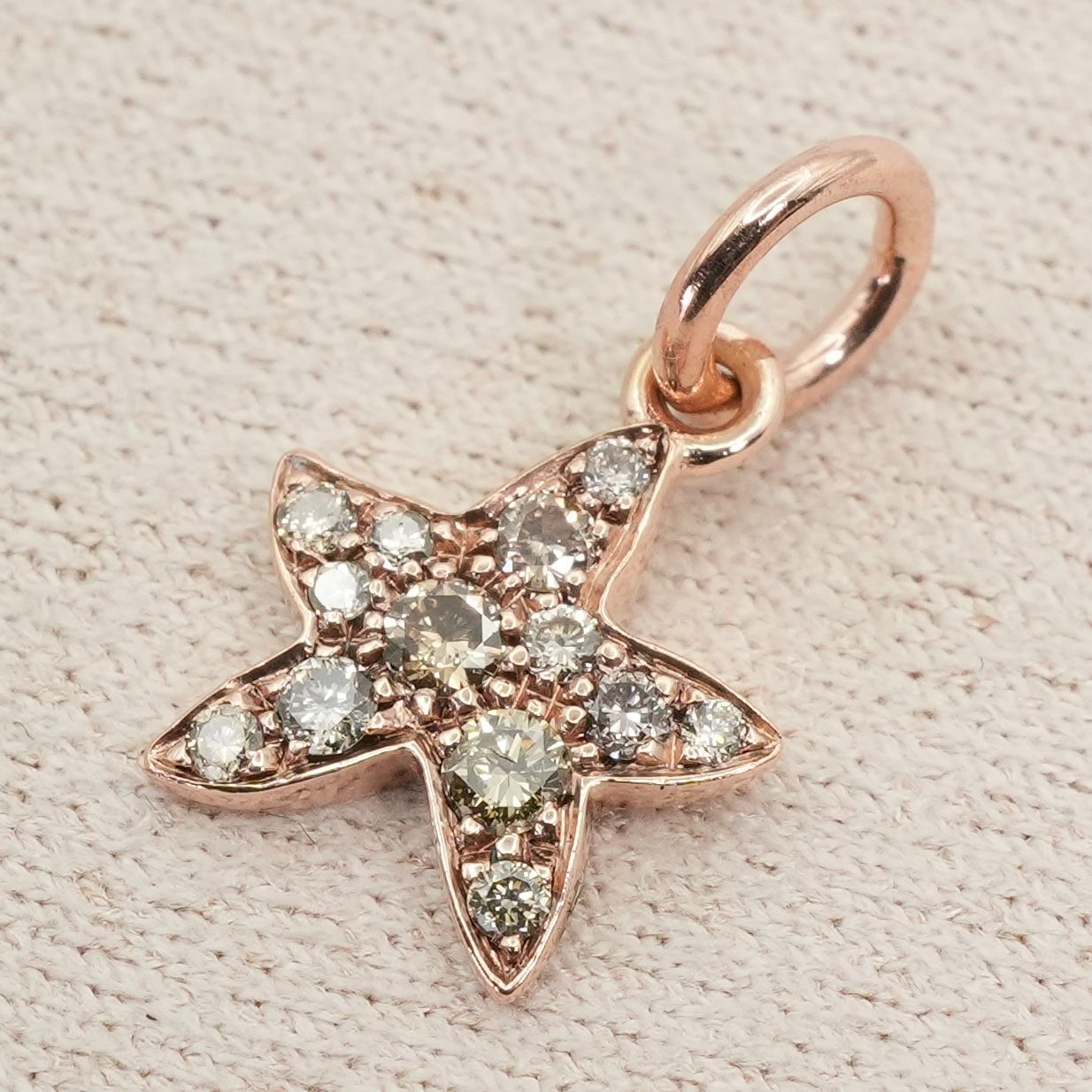 ポメラート ドド K 9 375 ダイヤ ヒトデ チャーム 25-2336 S