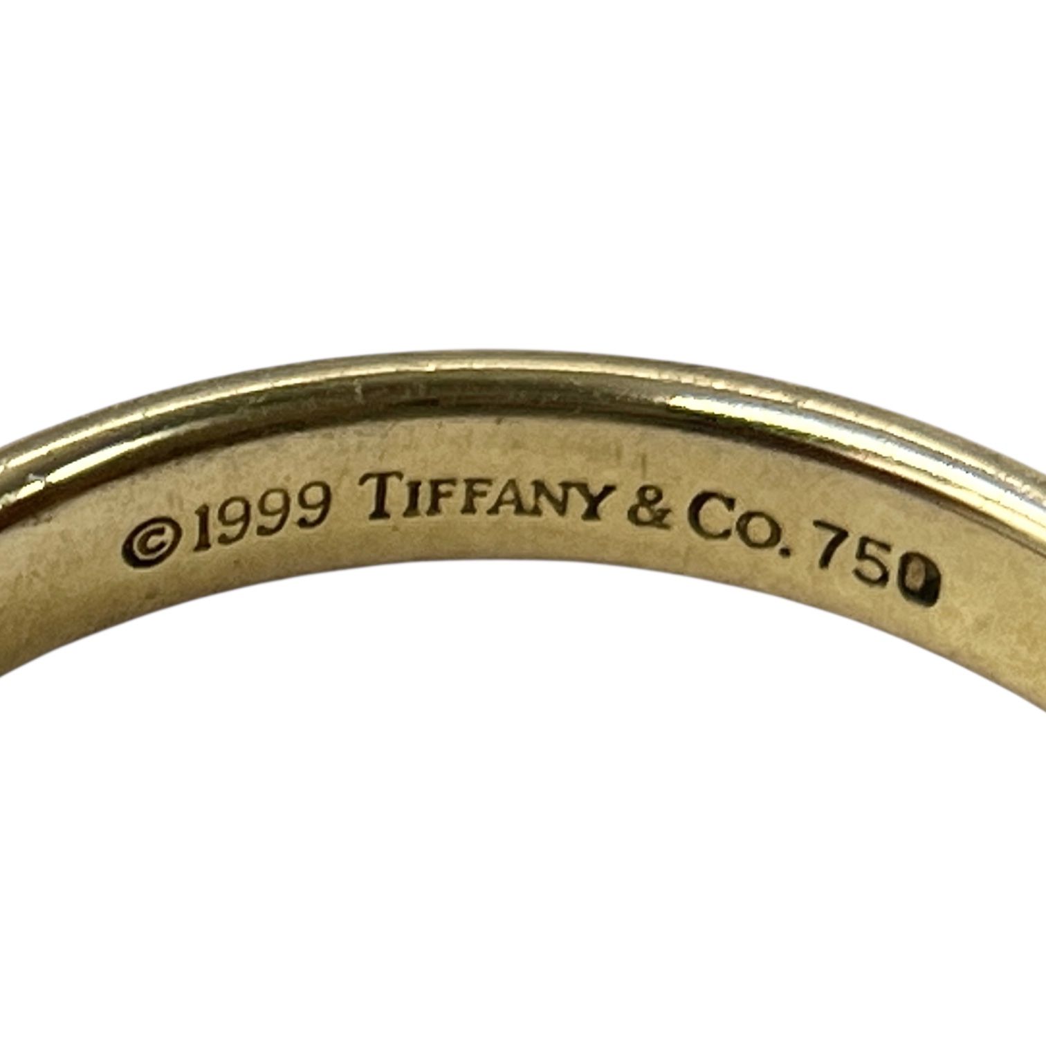 TIFFANY Co ティファニー バンド 750 クラッシックバンド リング 指輪 3 6 g 16号 メンズ