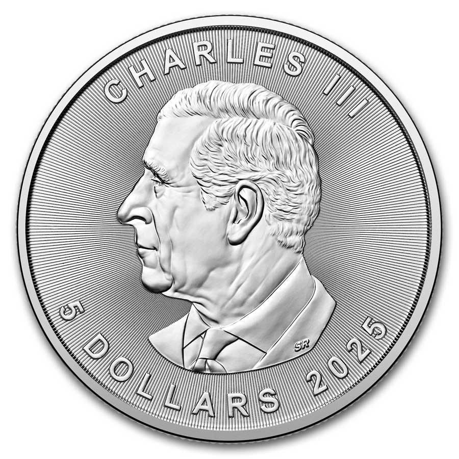メイプルリーフ 1オンス銀貨 2025年 カナダ リバースプルーフ レア品