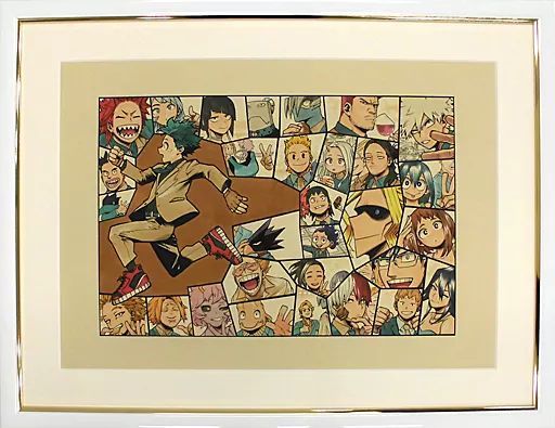 中古】原画イラストボード 付属品付)僕のヒーローアカデミア ジャンプ