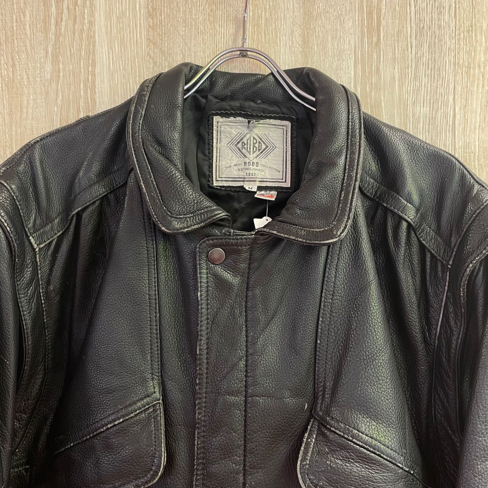 ROBO レザージャケット 90s ブラック 羊革 サイズM ［G0128］ - メルカリ