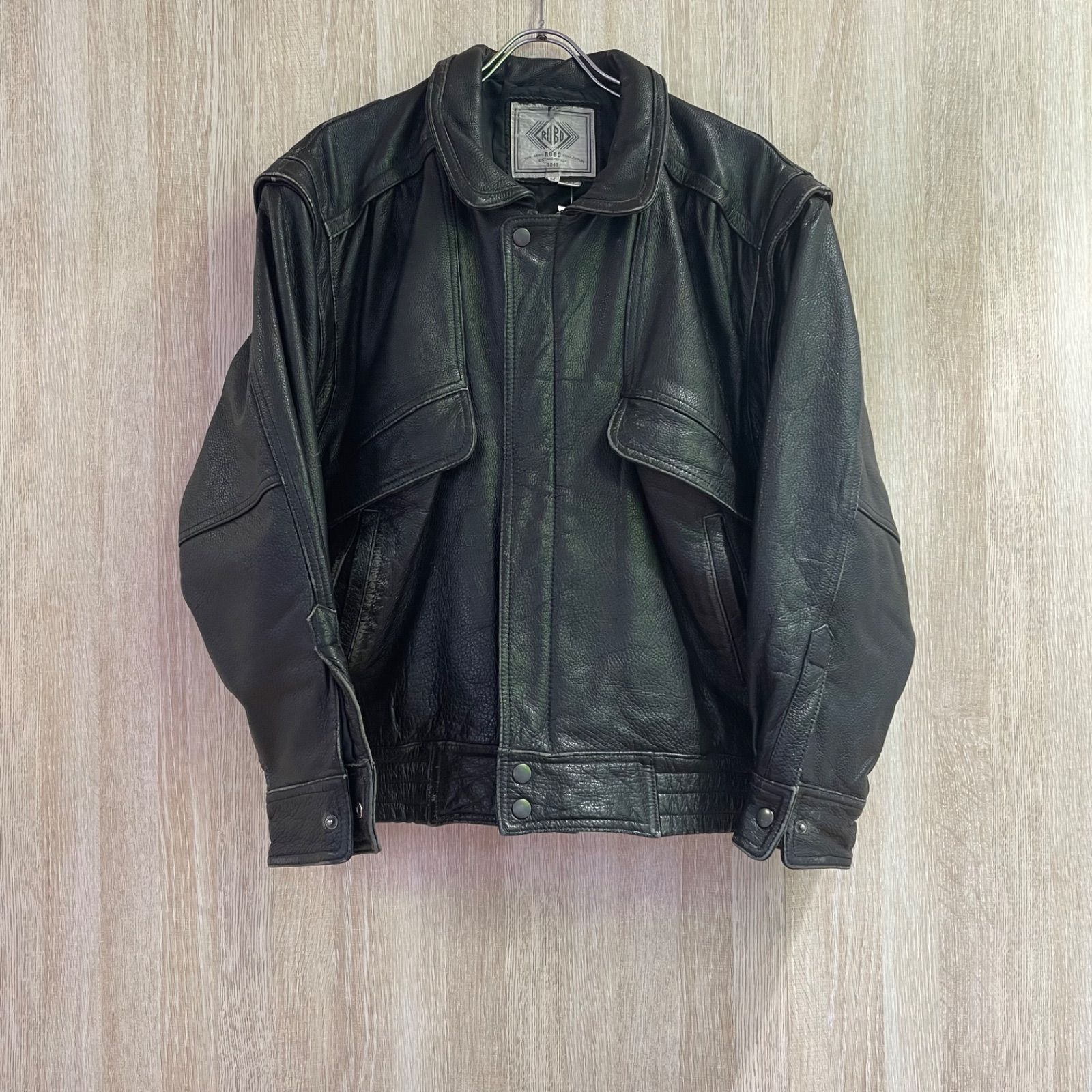 ROBO レザージャケット 90s ブラック 羊革 サイズM ［G0128］ - メルカリ