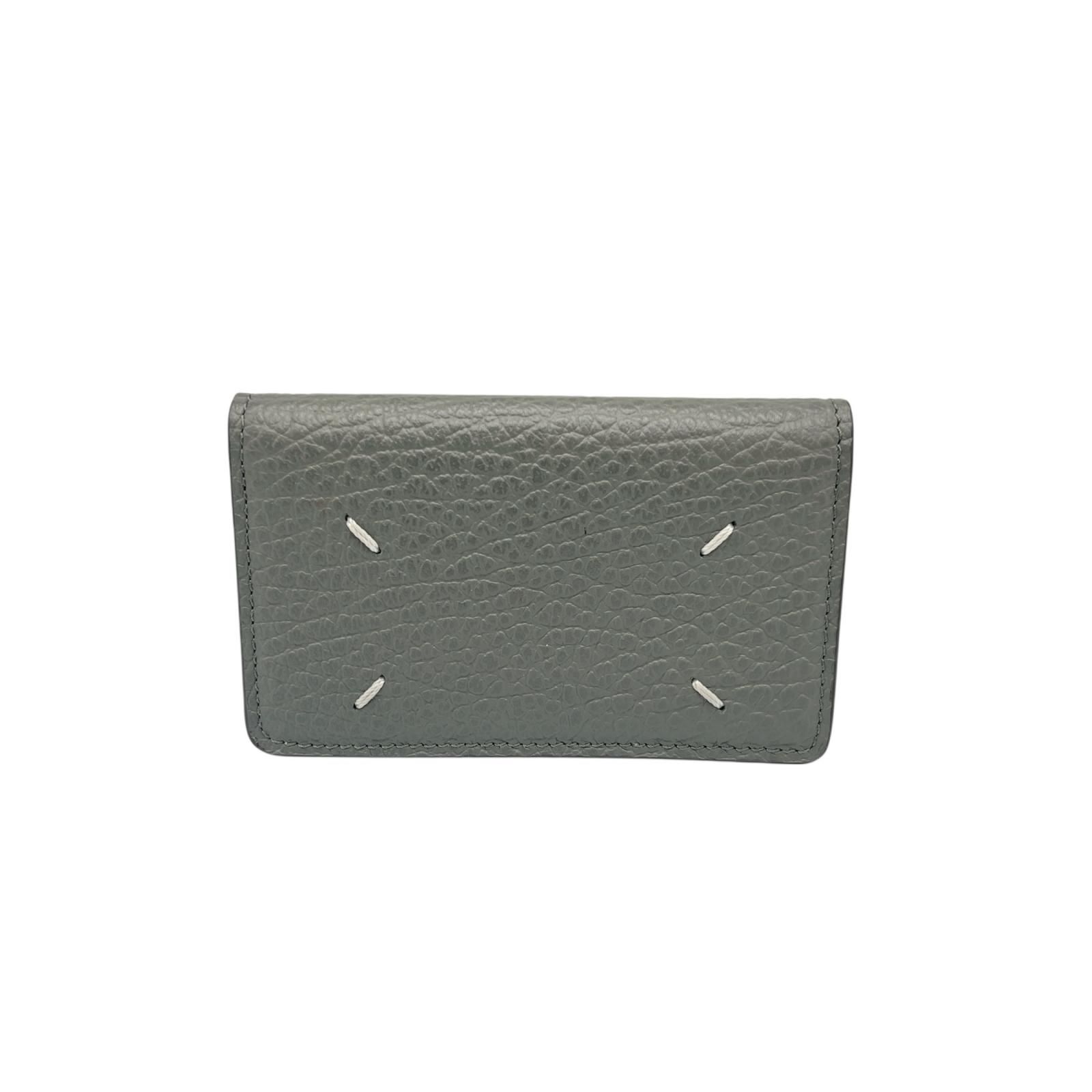 メゾンマルジェラ Maison Margiela カードケース 名刺入れ SA3VX0008 レザー グレー ユニセックス