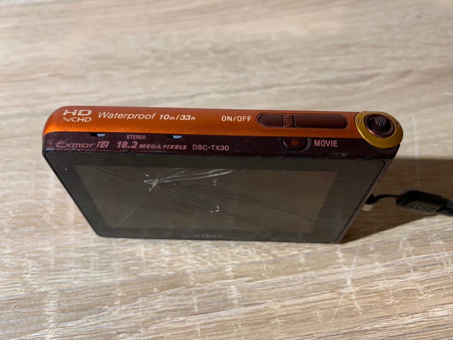 7111 Sony ソニー Cyber-shot DSC-TX30 オレンジ デジカメ ジャンク品