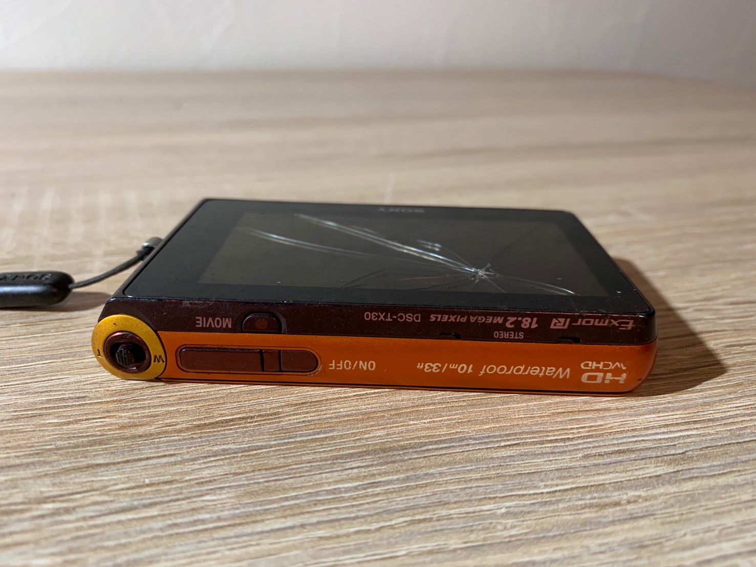 7111 Sony ソニー Cyber-shot DSC-TX30 オレンジ デジカメ ジャンク品