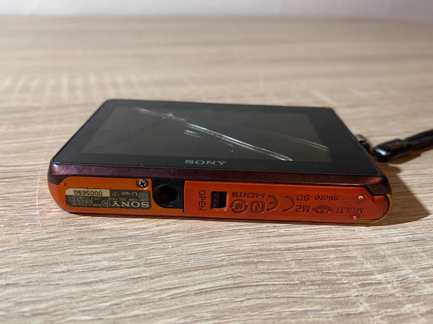 7111 Sony ソニー Cyber-shot DSC-TX30 オレンジ デジカメ ジャンク品