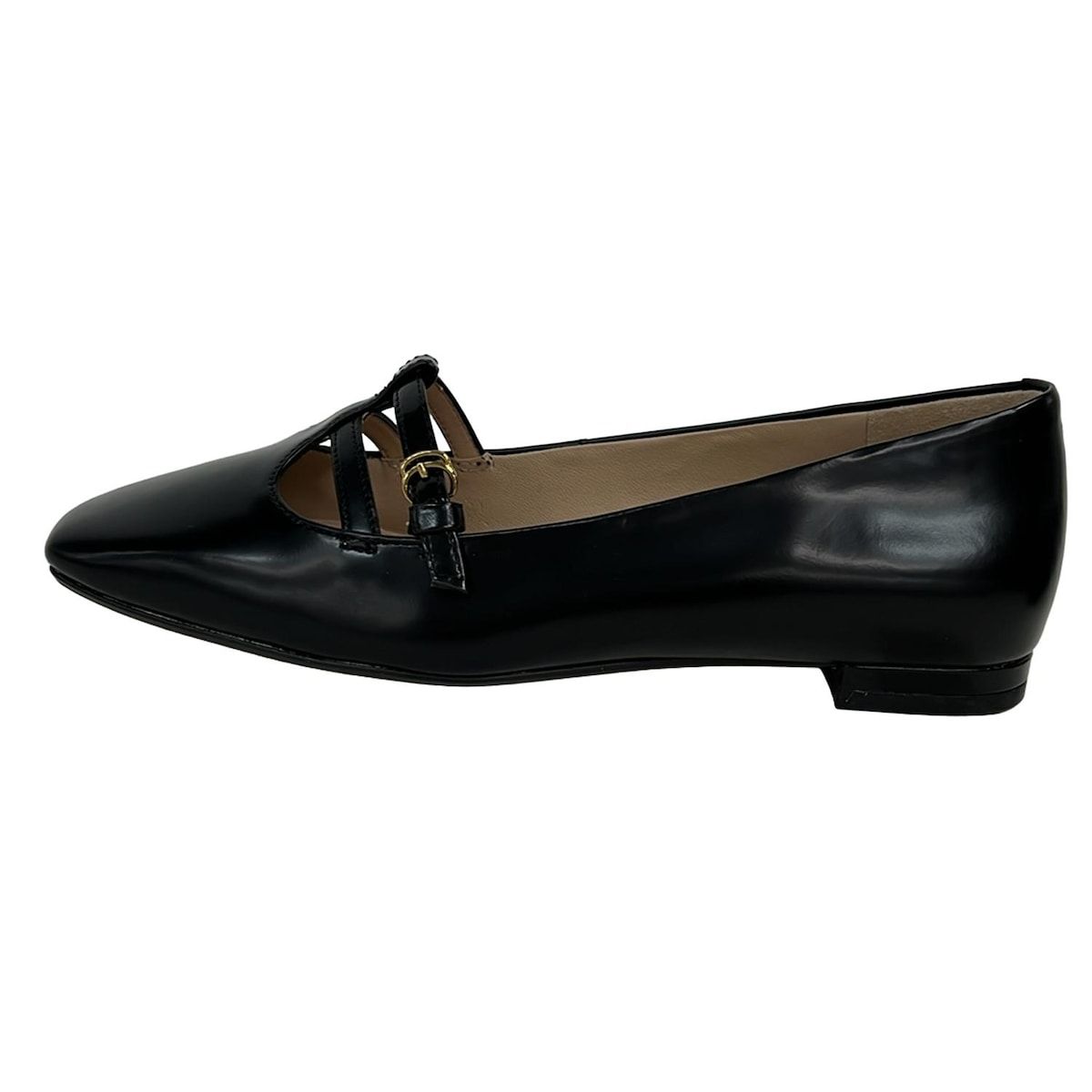 COLE HAAN コールハーン フラットシューズ 5 B レディース 黒 レザー