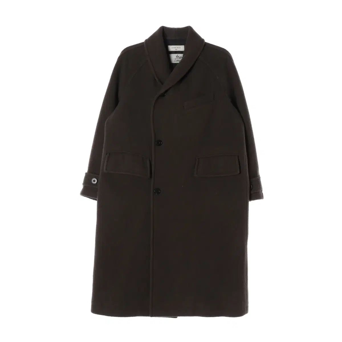 アフタープレイ x THE ILMA ウール90 ショール ロング コート ブラウン S