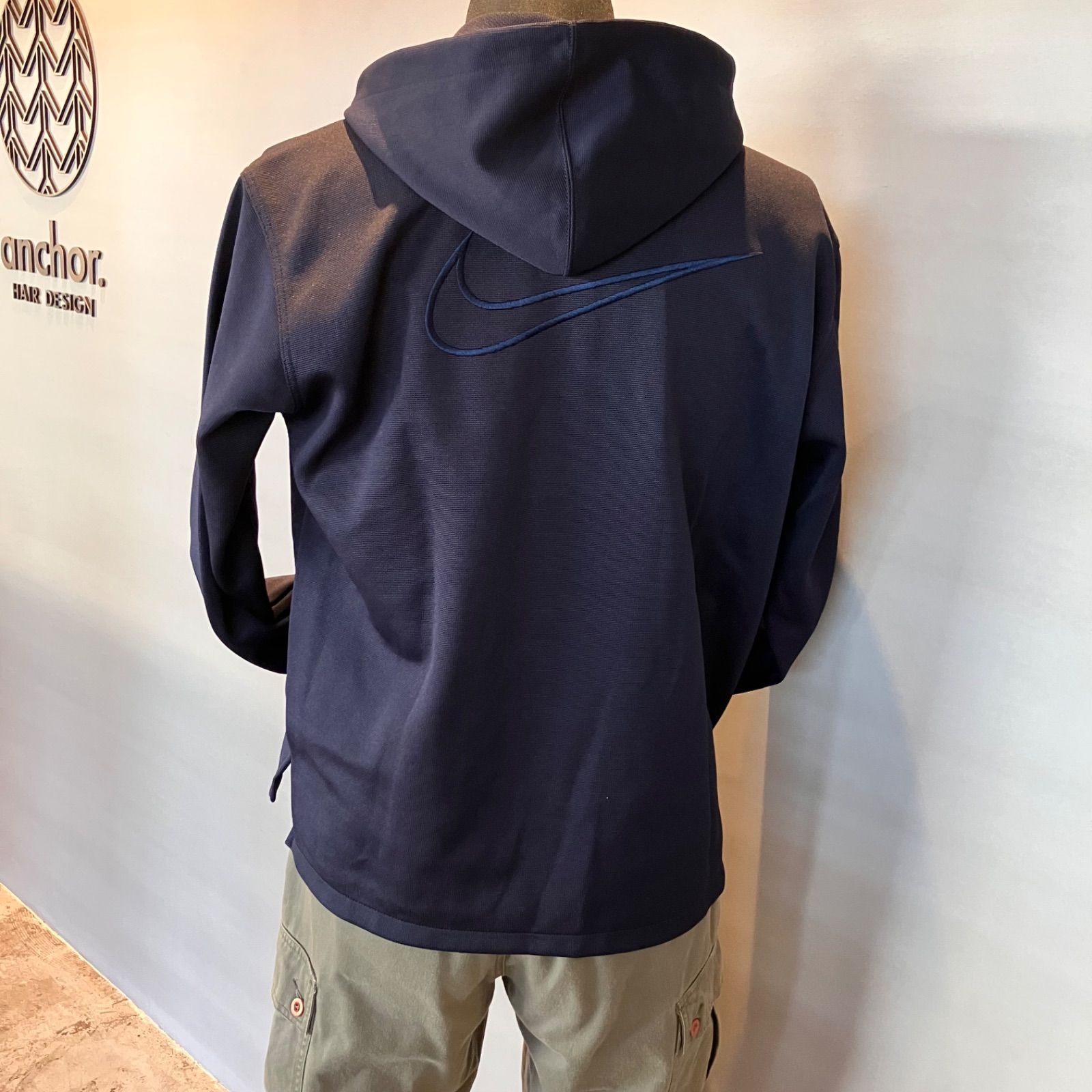 90's NIKE ナイキ 白タグ ハーフジップ フーディー ジャージ