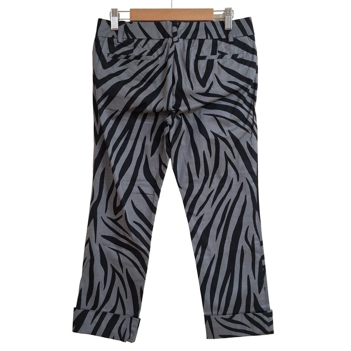 M Fil エムフィル パンツ サイズ36 S レディース グレー 黒 クロップド 半端丈