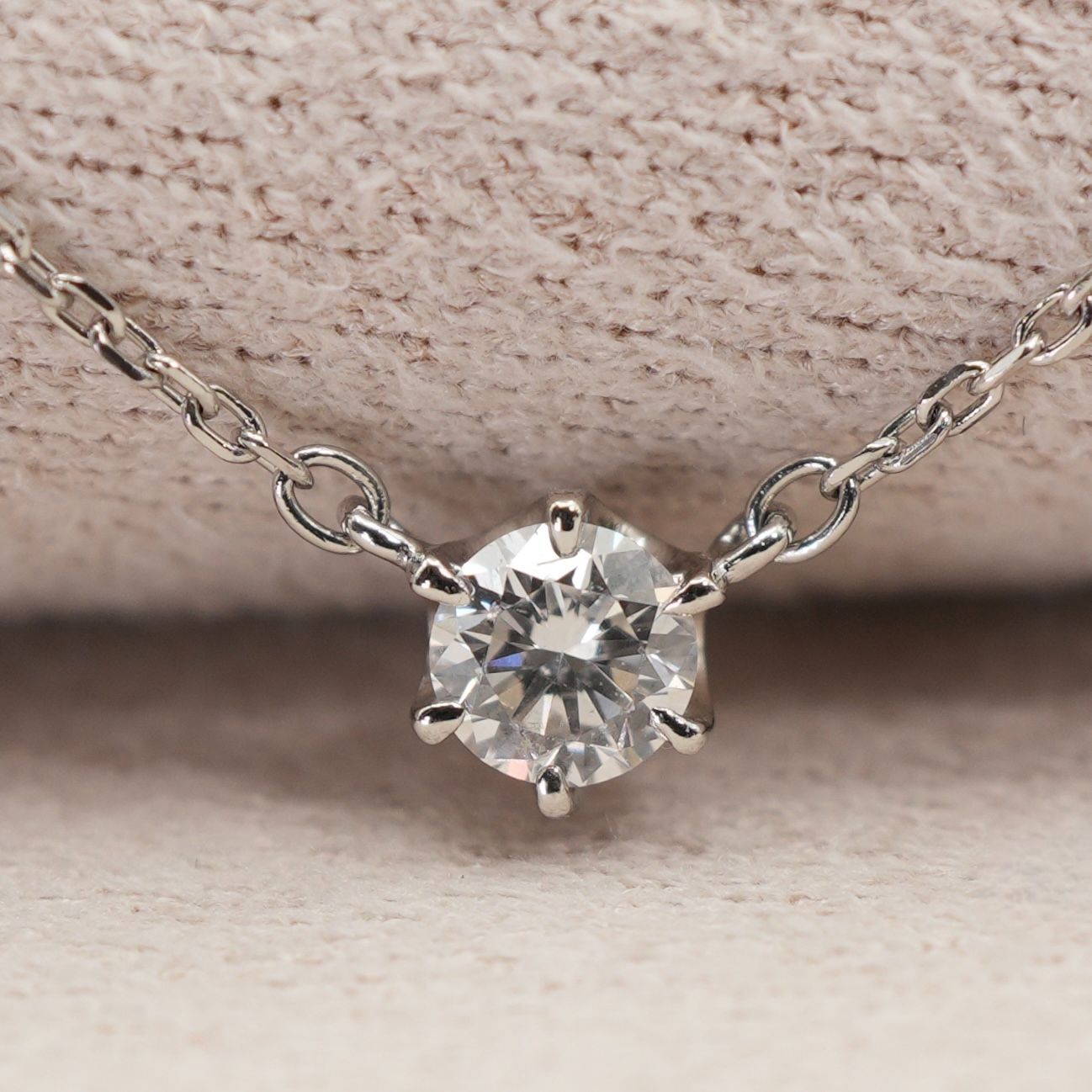 4℃ ダイヤ 0.165ct プラチナ ネックレス Pt850/25-2271S - メルカリ