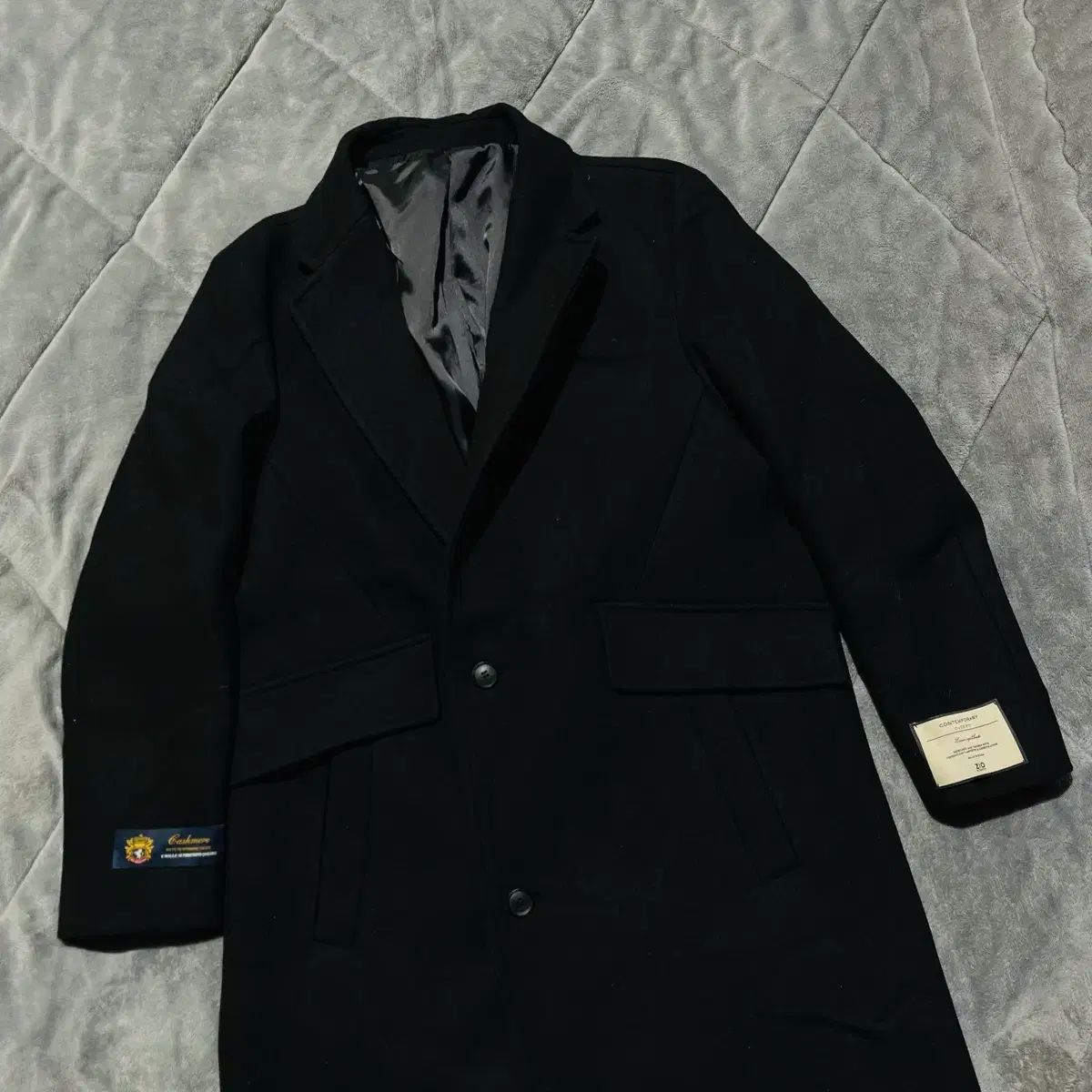 ZIO カシミア ブラック メンズ コート ZIOSONGZIO オム