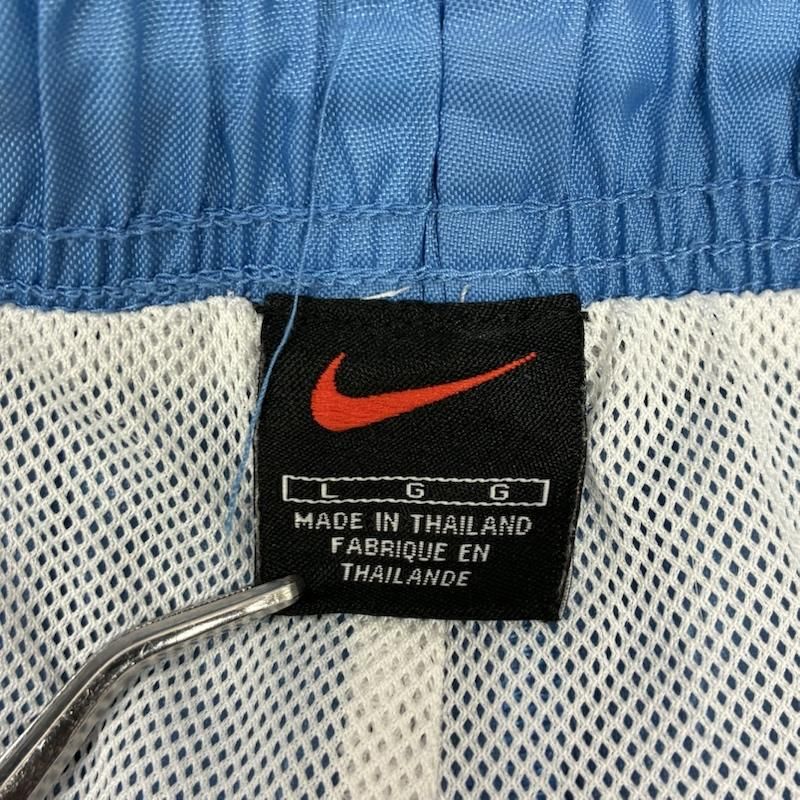 ナイキ 00s ライン イージー ナイロン トラックパンツ 裏メッシュ 裾