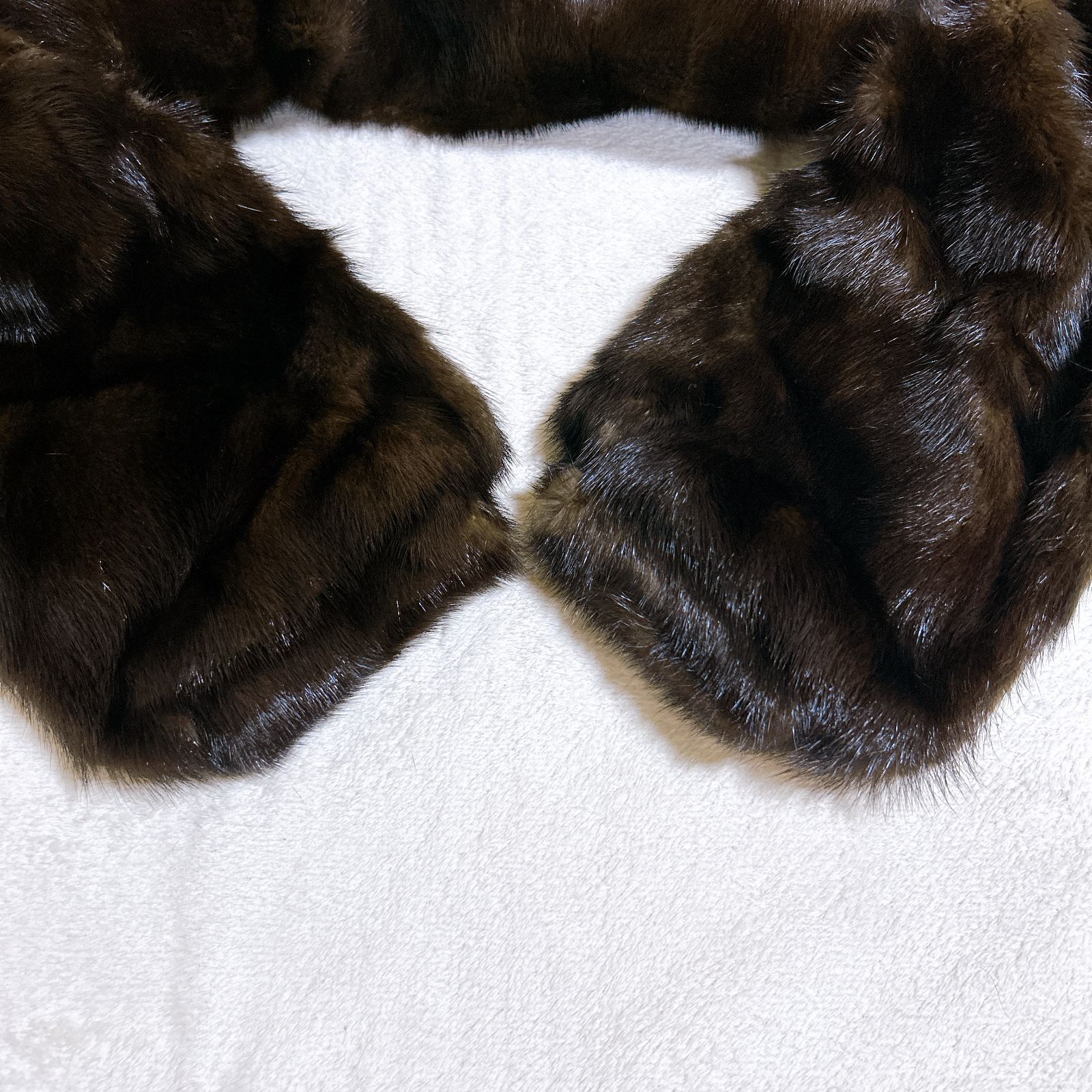 毛皮 コート POLA amian ミンク サイズ11号 ブラウン系 中古美品 管理