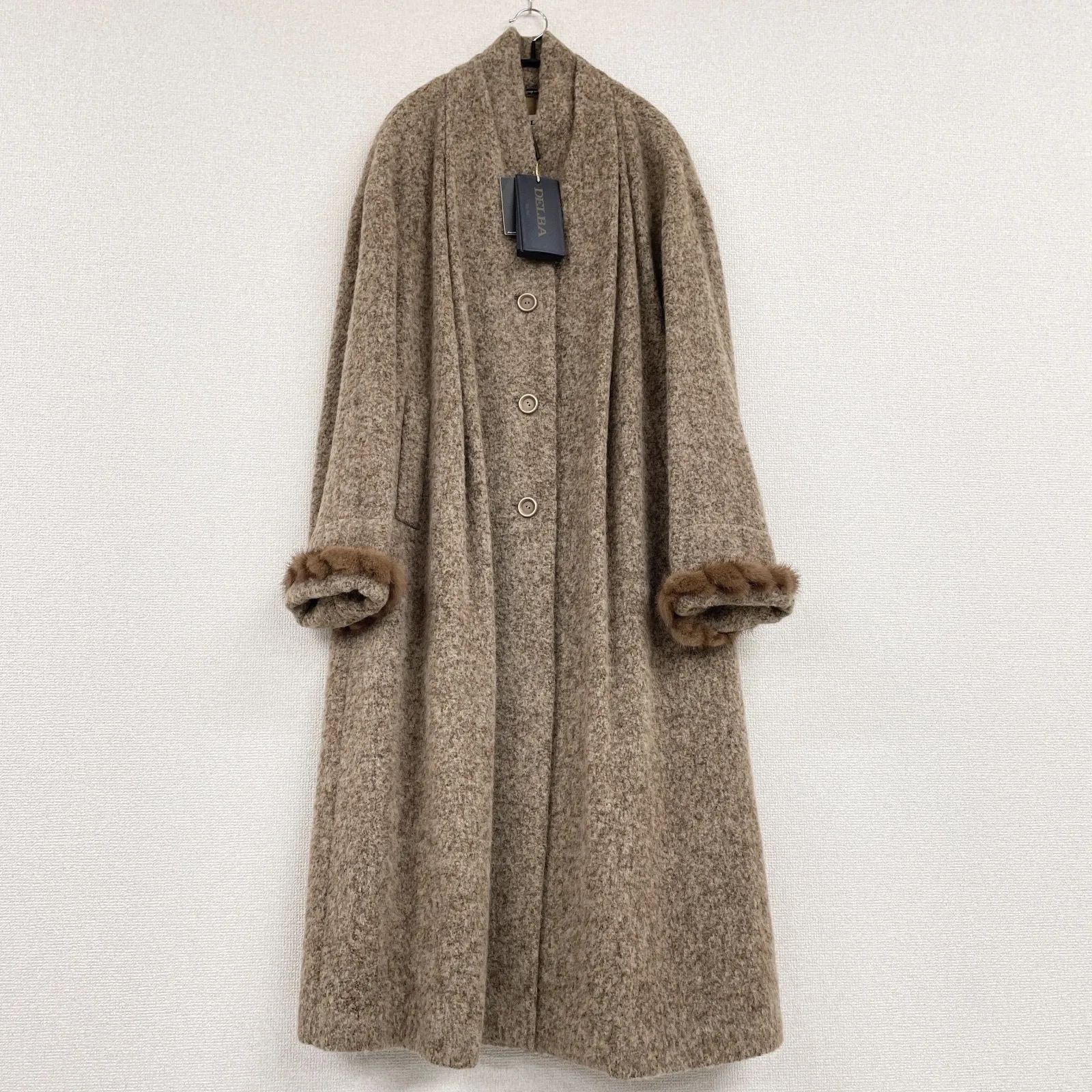 DELBA デルバ ロングコート ファー ベビーアルパカ イタリア製