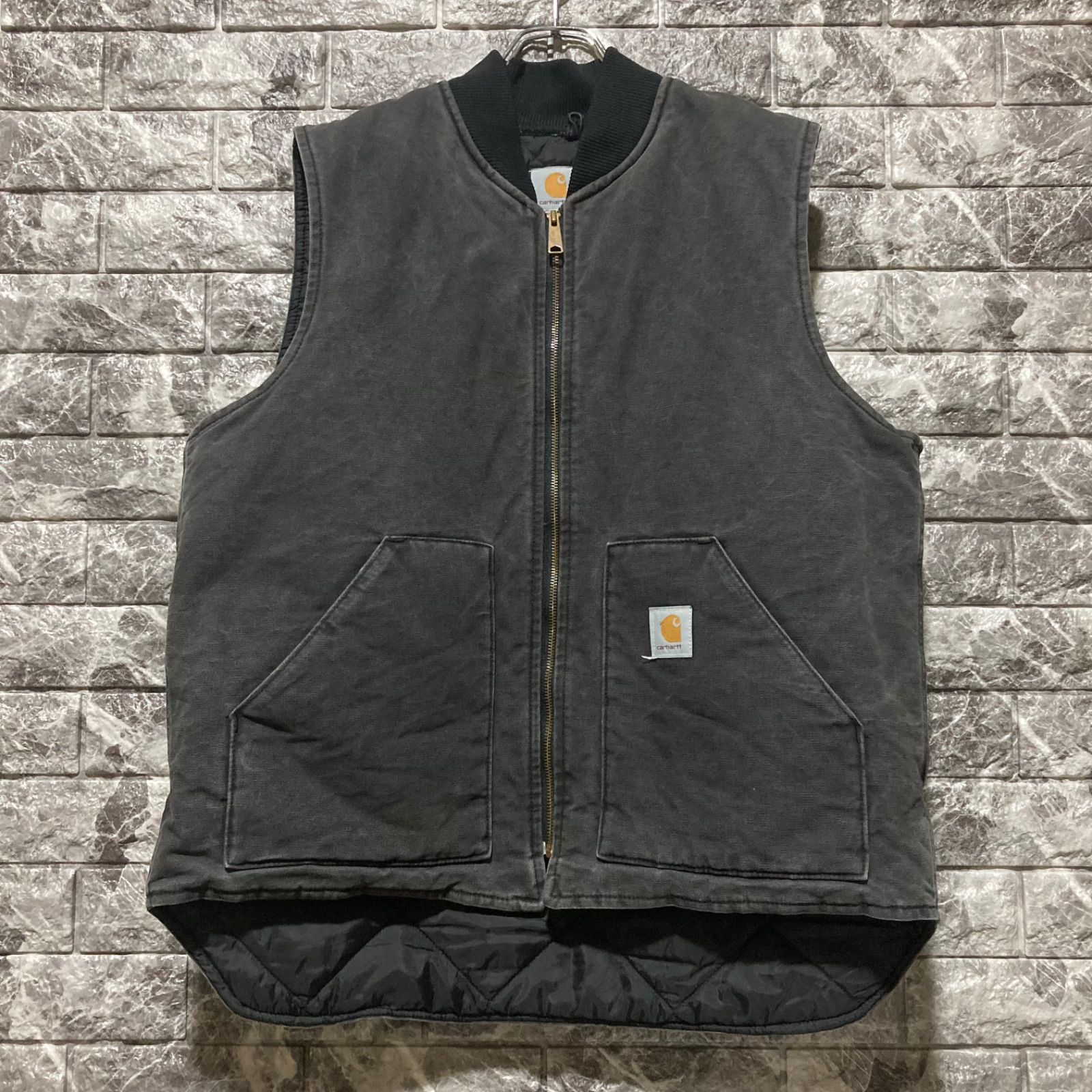 Carhartt ブラックベスト 2XL Tall V01BLK Carhartt ブラックベスト
