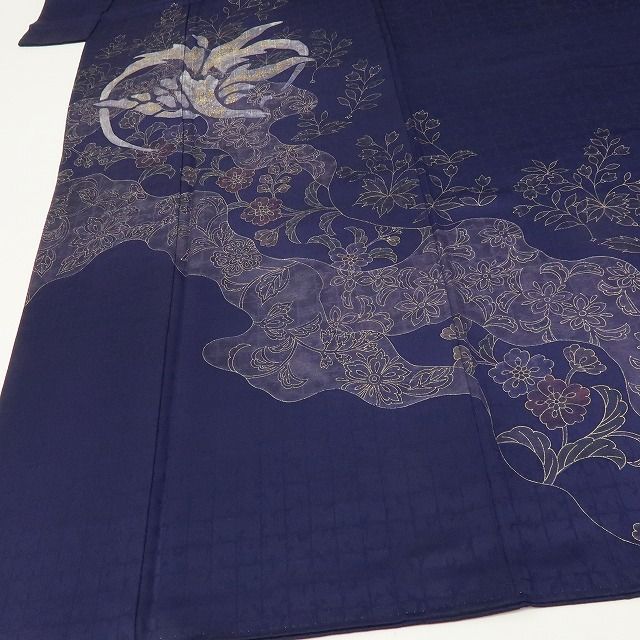 六花-RIKKA- 正絹 トールサイズ 唐花 訪問着 着物 A 4148