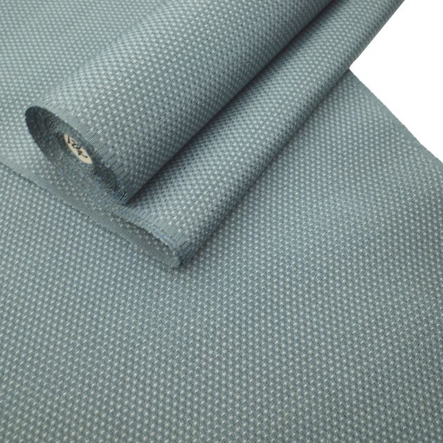  すごい値 塩沢 本塩沢 反物 着物 着尺 ♥ 正絹 やまだ織 スモークグリーン 灰緑 蚊絣 上質 カジュアル 未仕立て 春 秋 冬 袷 単衣 どちらにも リサイクル すごいね みやがわ nem 00170 紬 着物反物