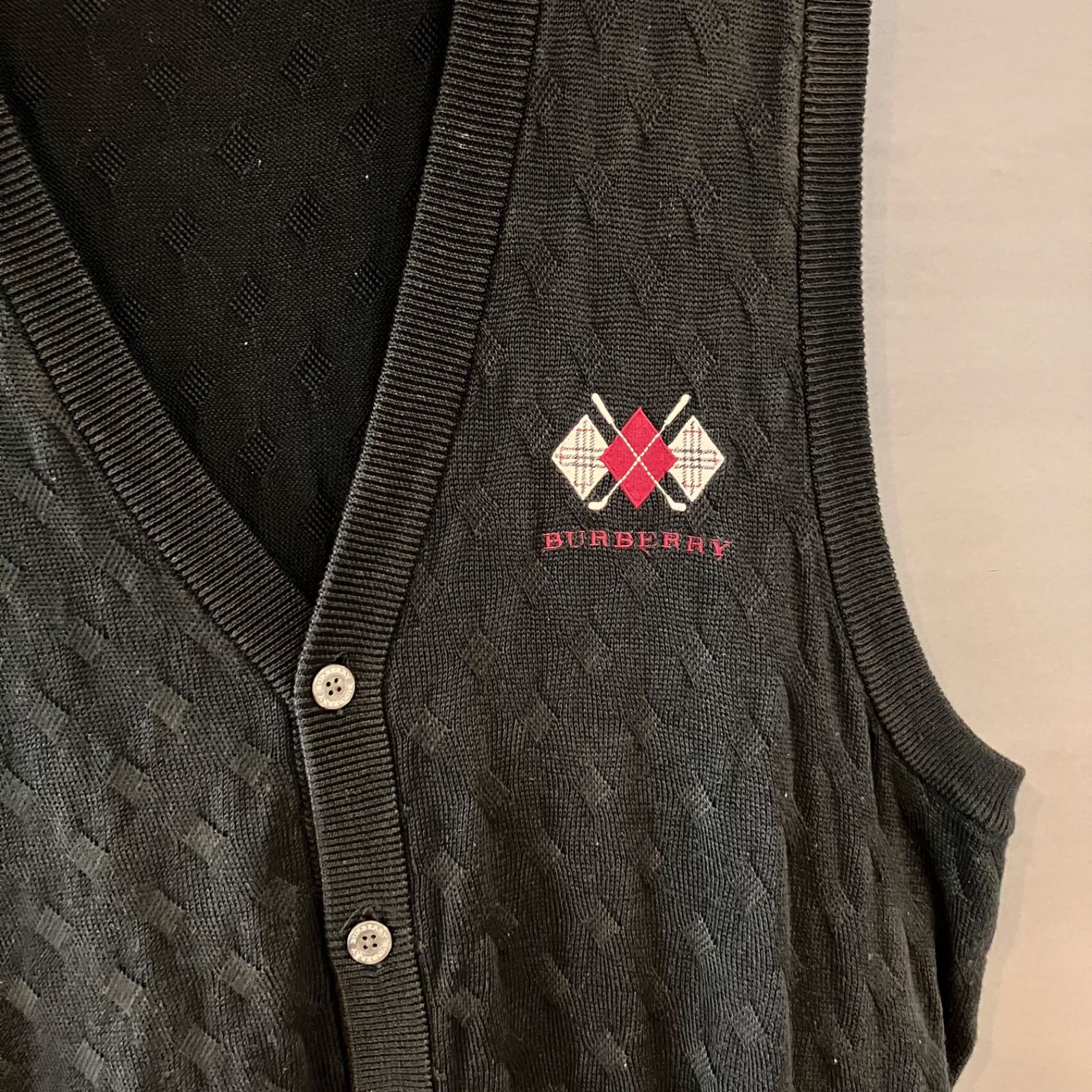 00's BURBERRY GOLF バーバリー ゴルフ 三陽商会 コットンベスト