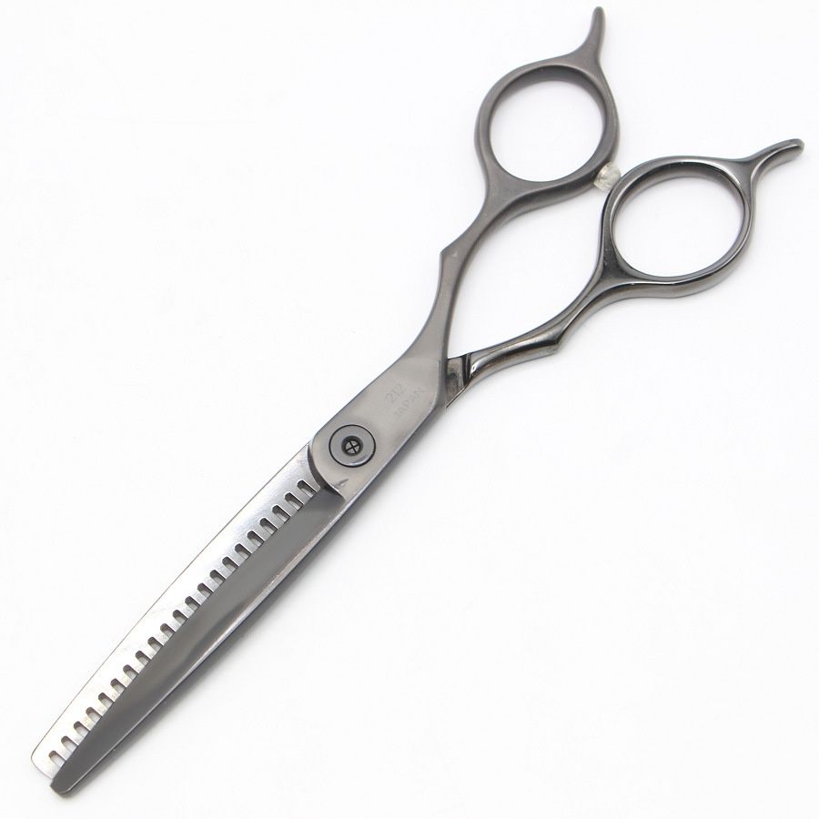 オオカワプロシザーズ 212 DLC マット×メタルコーティング セニング 5.8インチ メガネハンドル 21目2段エンジェルポケット 約20%〜25%