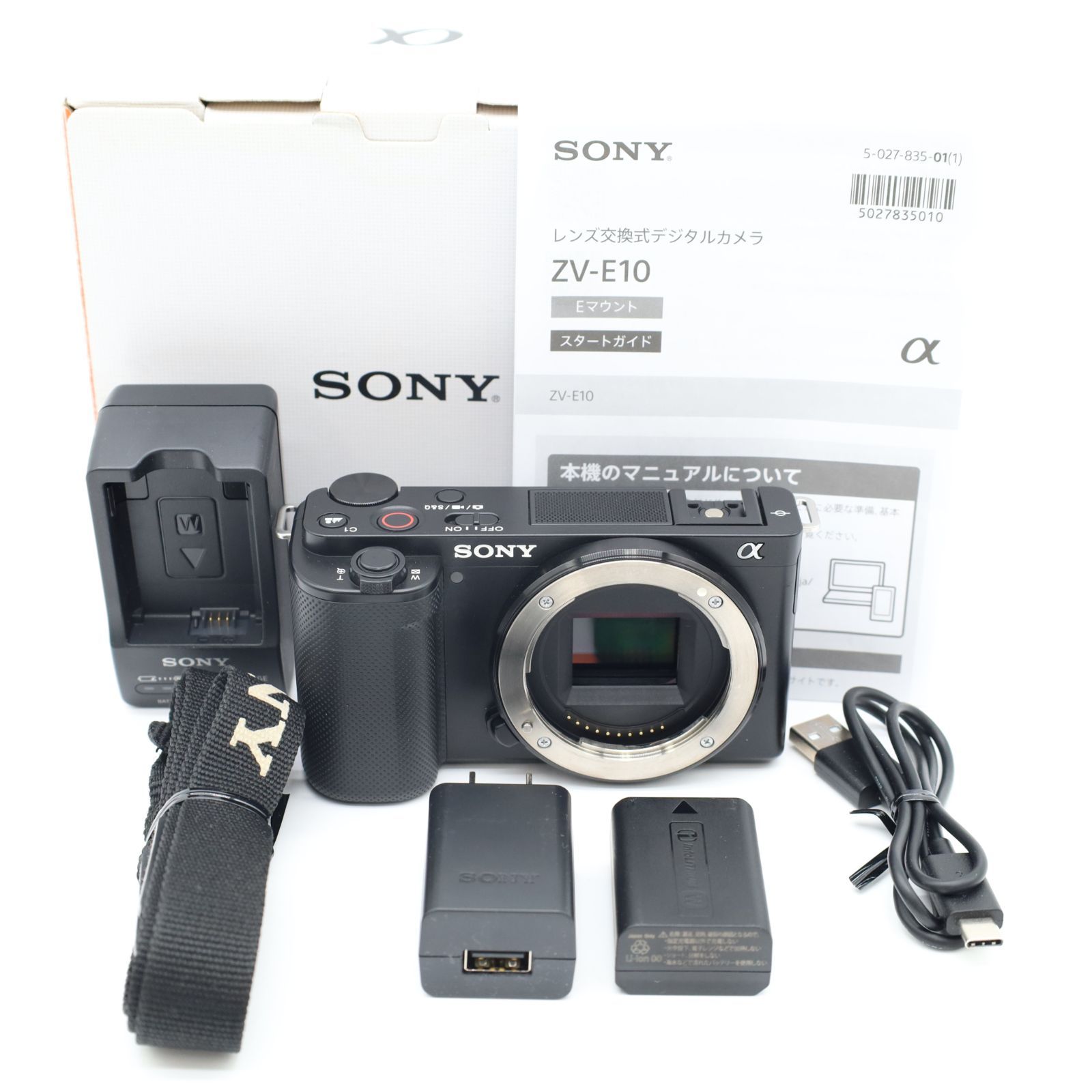 ショット数4218回 元 き SONY ソニー VLOGCAM ZV-E 10 ボディ ブラック