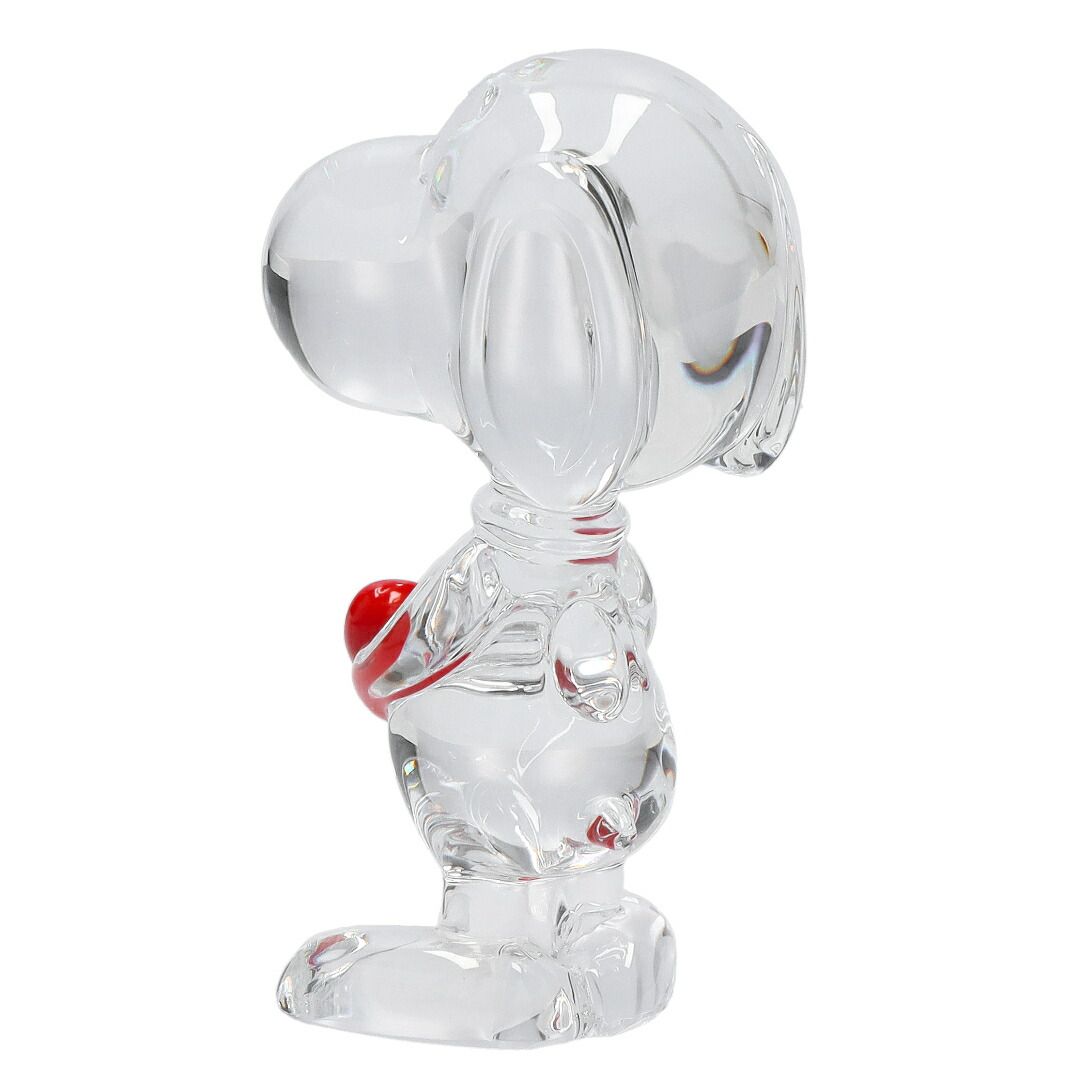 バカラ BACCARAT ハートスヌーピー クリスタル オブジェ 置物