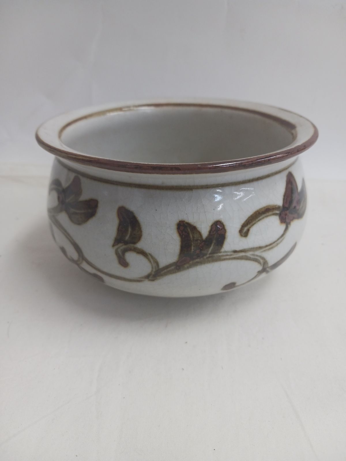 中古茶道具】志野焼？ 志野 建水 湯こぼし 茶道具 茶席 茶器 茶会 陶器