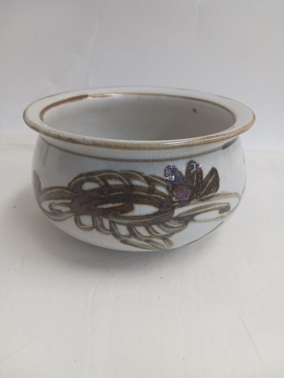 中古茶道具】志野焼？ 志野 建水 湯こぼし 茶道具 茶席 茶器 茶会 陶器