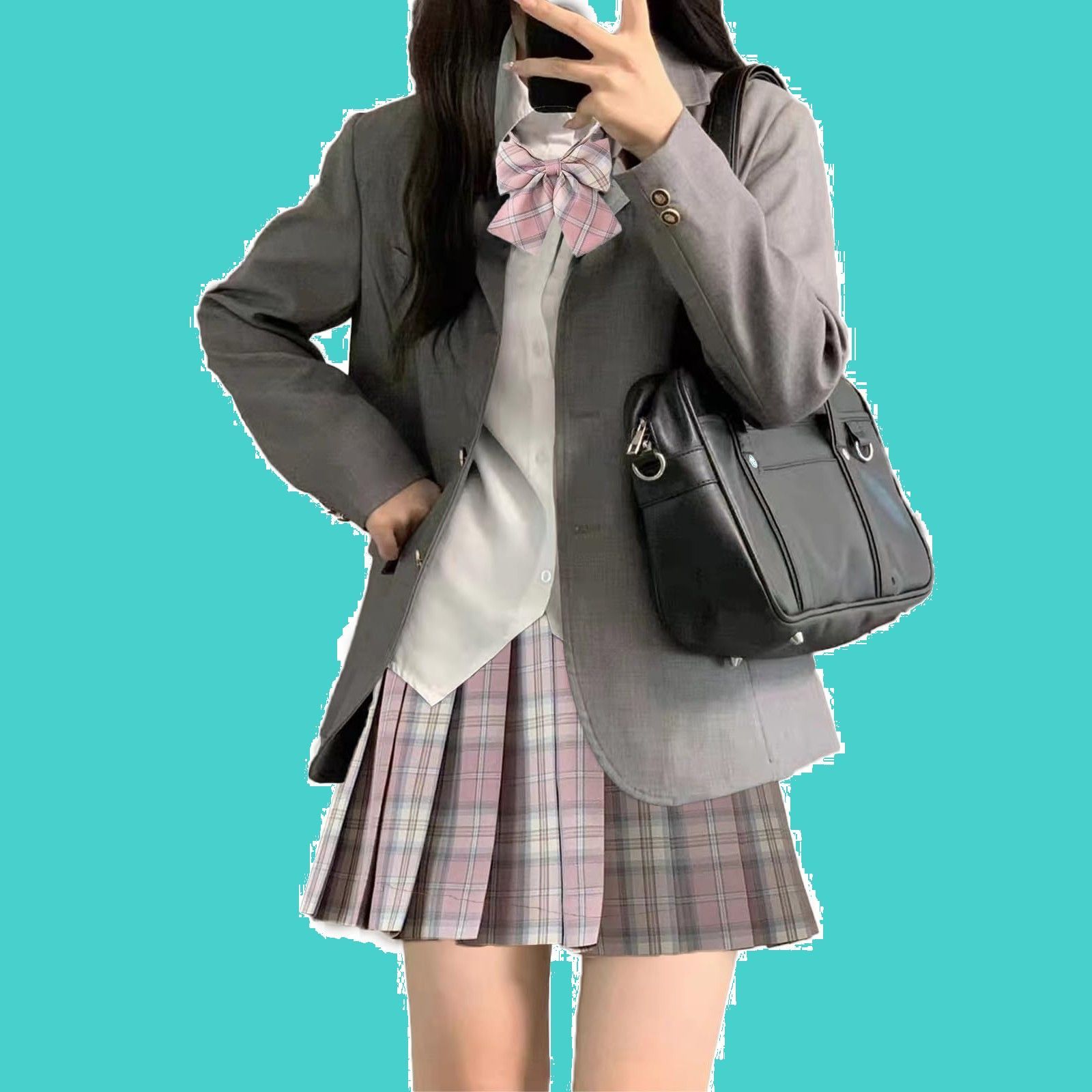 商品 卒業式 入学式 スカート セット お遊戯会 女子制服 高校生 ジャケット grey スーツ 5点セット S 女子学生服 QOOLY