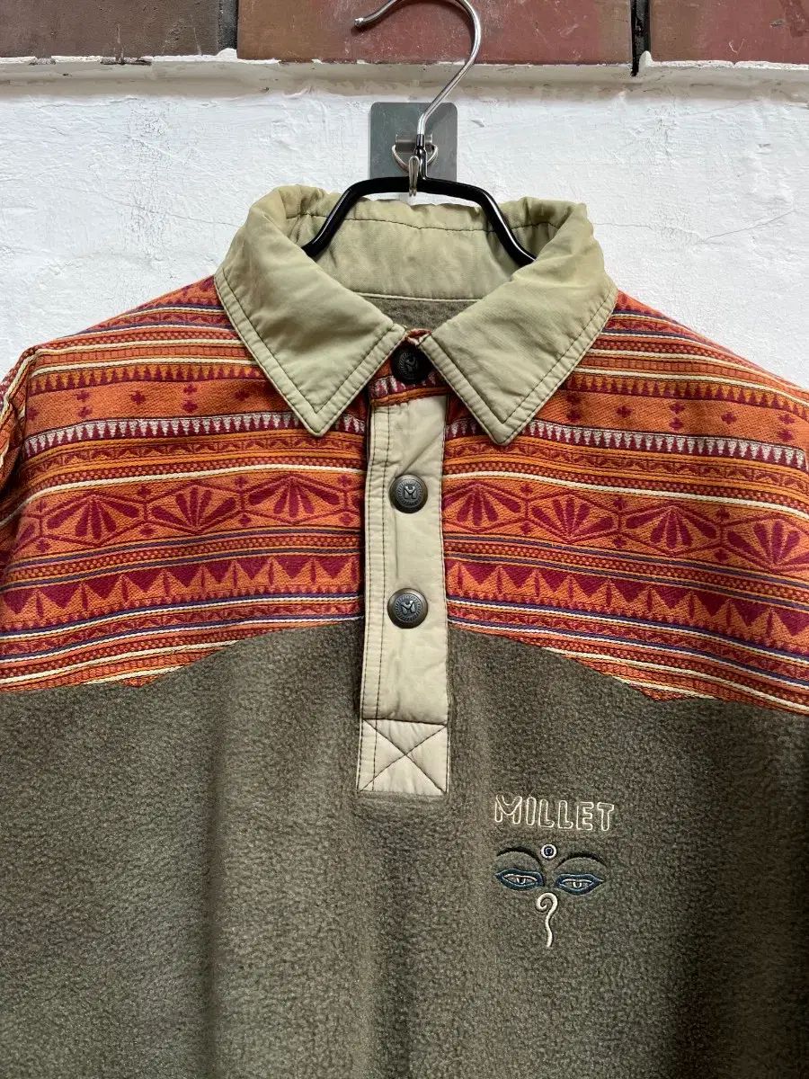 ミレー millet ヴィンテージ オーバーサイズ カラ フリース