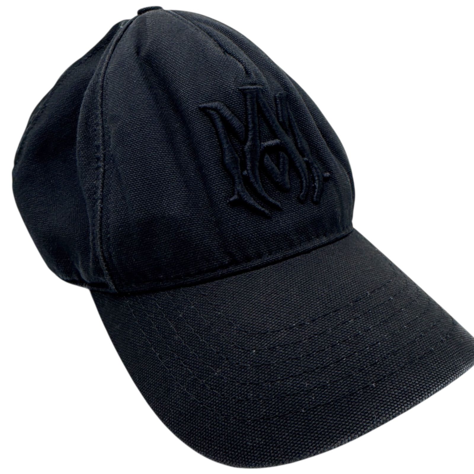 AMIRI アミリ キャップ 帽子 ロゴ キャンバス 黒 ブラック メンズ