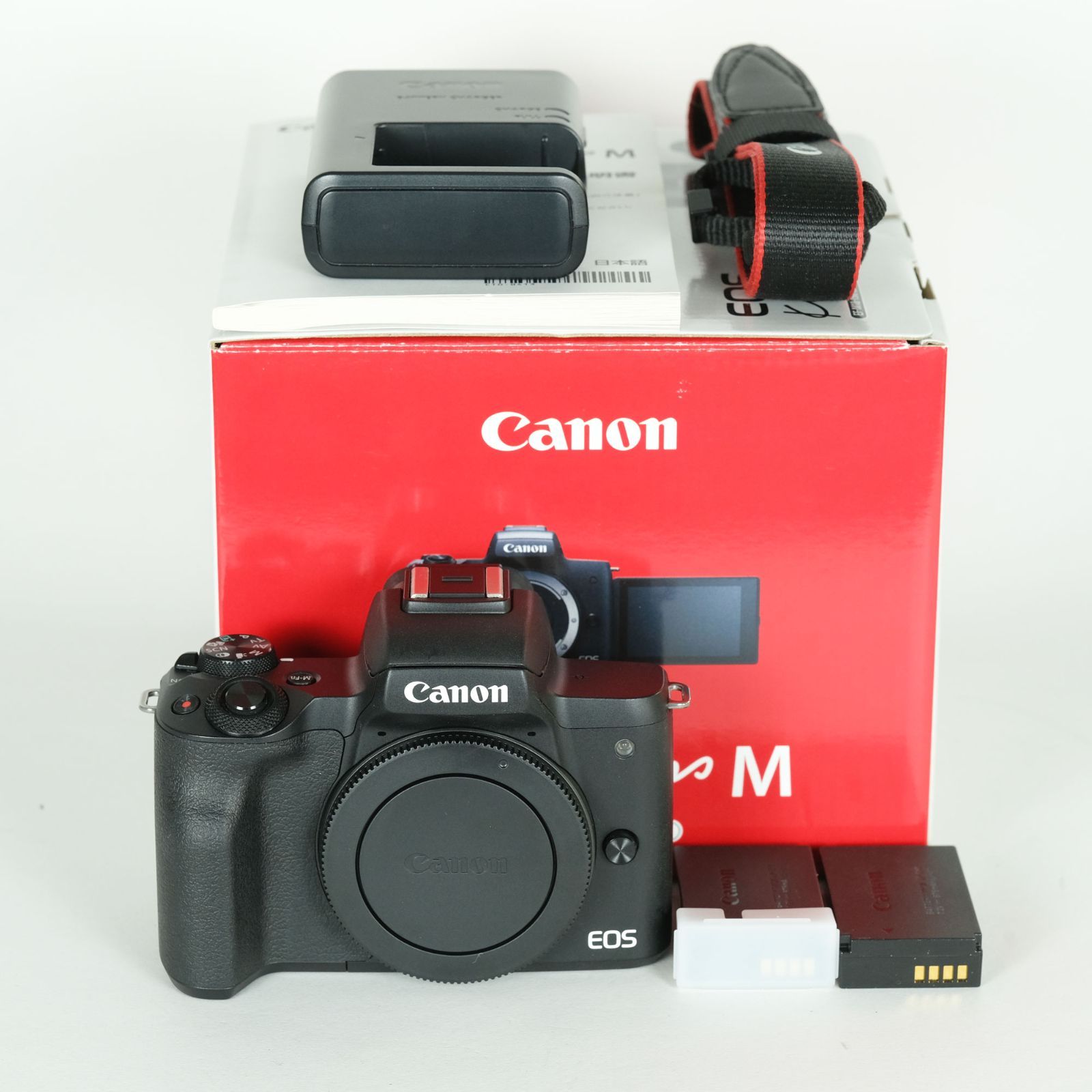 バッテリー 付 Canon EOS Kiss M ボディ ブラック EF-Mマウント