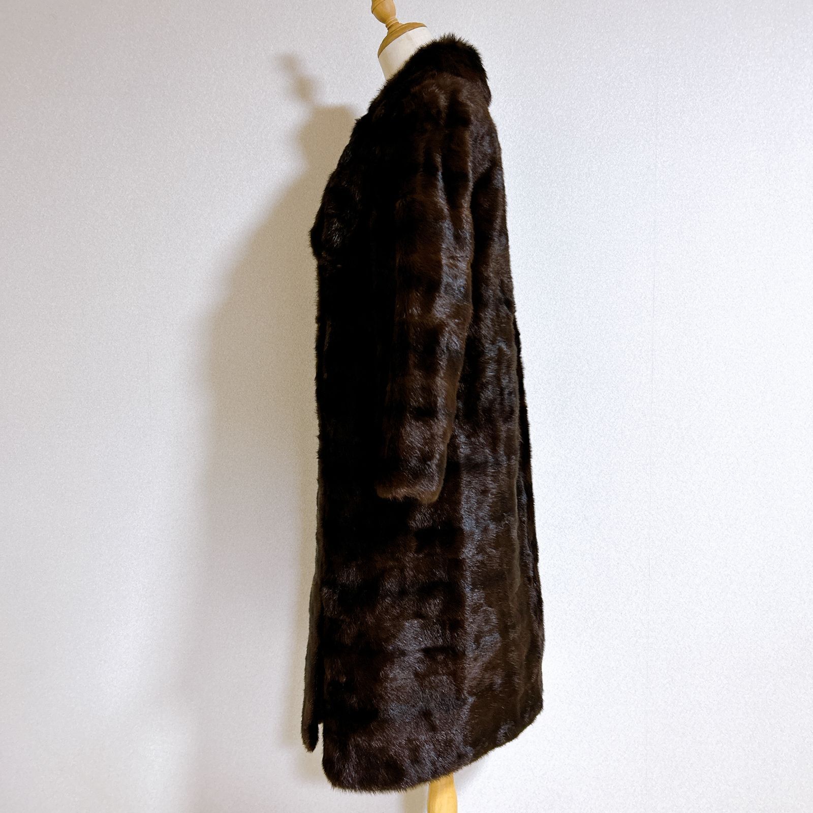 毛皮 ミンク コート ロング Parion パリオン サイズ11号 ネーム入り
