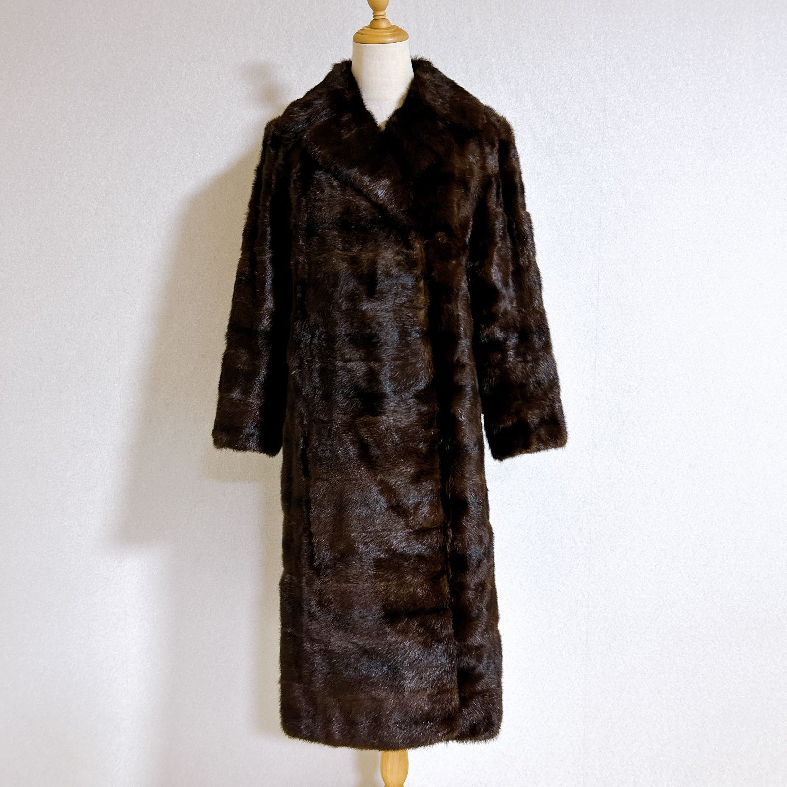 毛皮 ミンク コート ロング Parion パリオン サイズ11号 ネーム入り